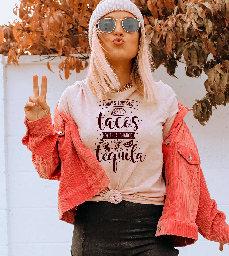 Today's Forecast - Cinco De Mayo Fun Food Drinks T-Shirt Hoodie, Sweatshirt | PodTeesHub.com