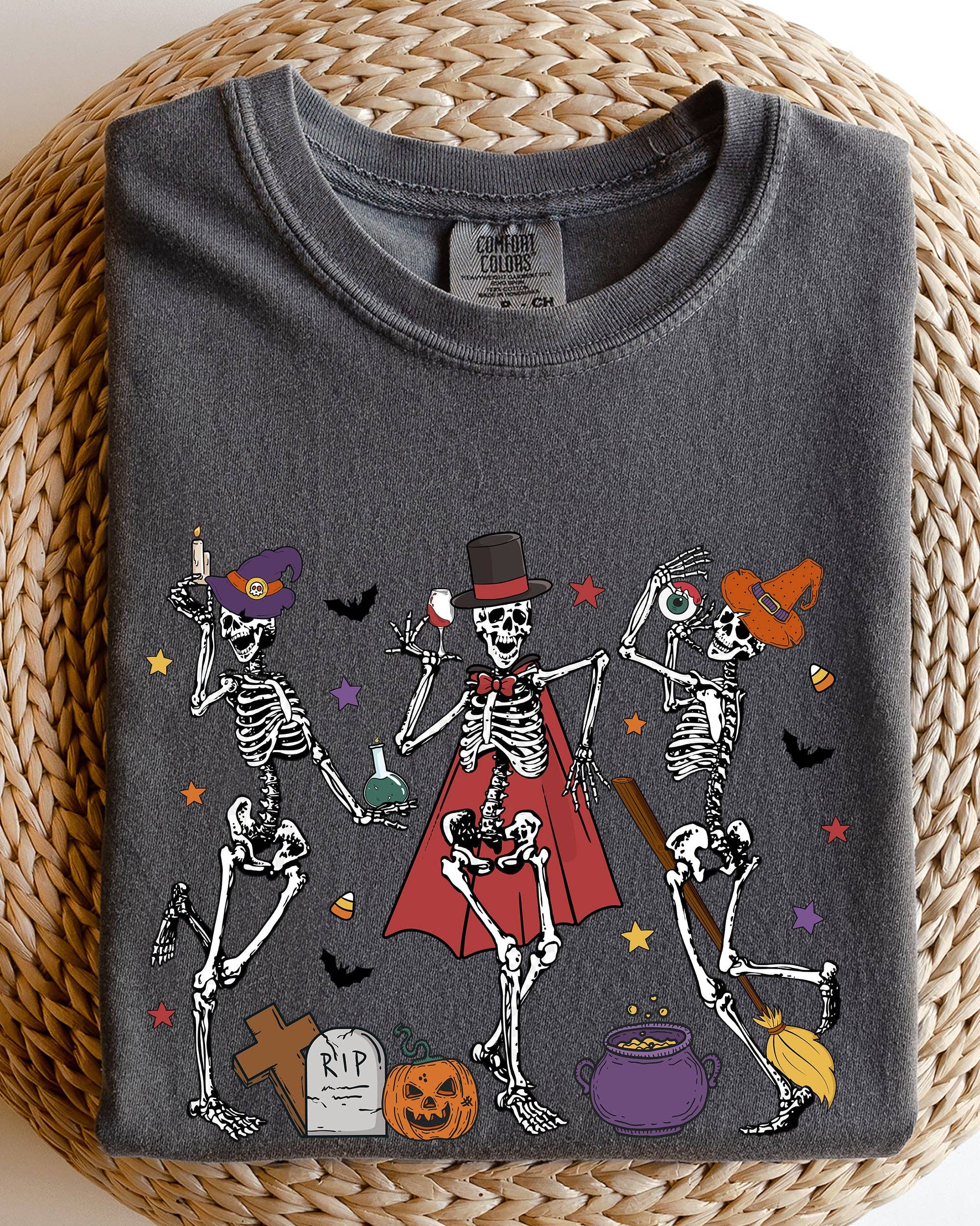 Dancing Skeleton Halloween Party, Cute, Fun, Spooky Shirt Hoodie, Sweatshirt | PodTeesHub.com