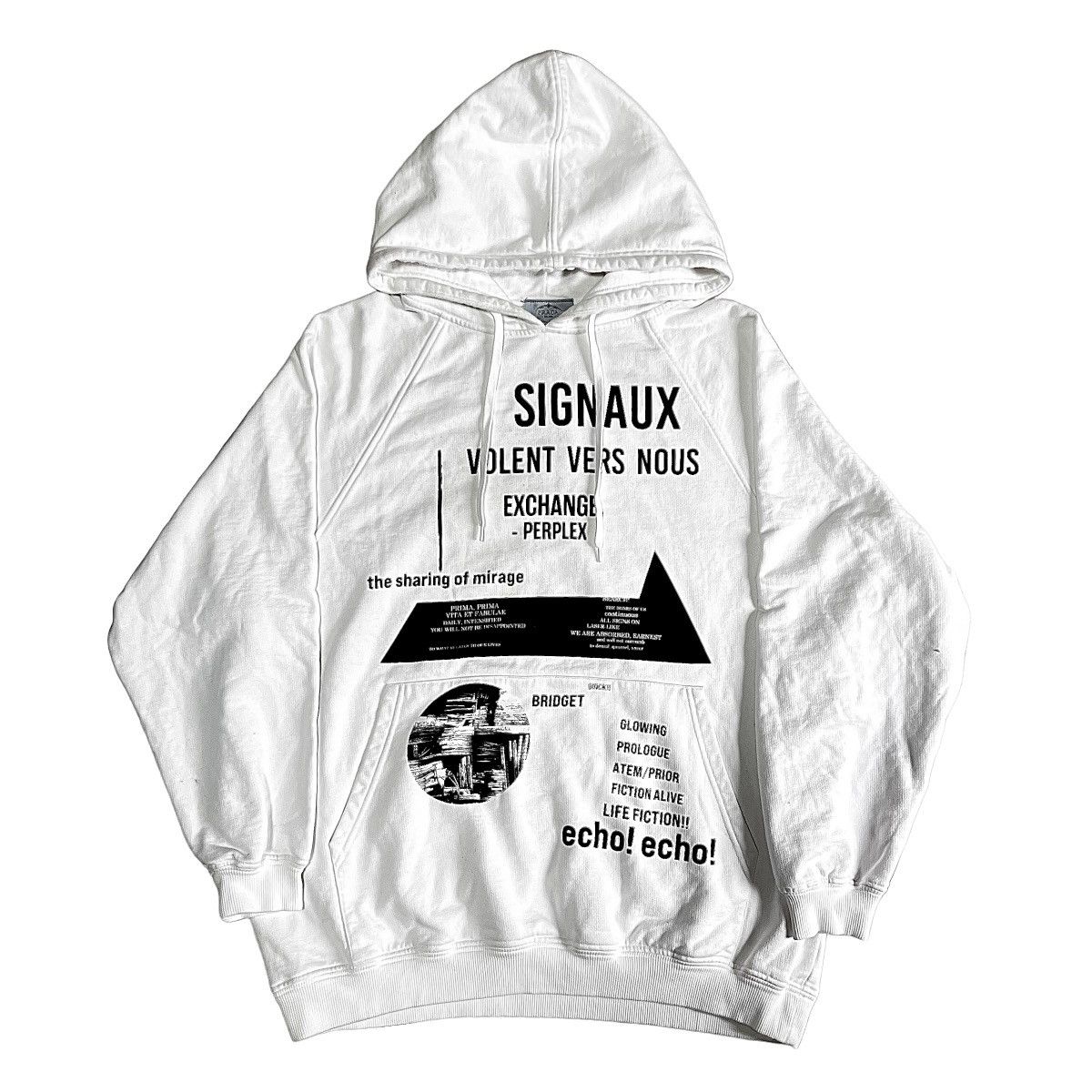 Raf Simons Prada X Raf Simons 21ss Graphic Print Oversized Hoodie T-Shirts, Sweatshirt | PodTeesHub.com