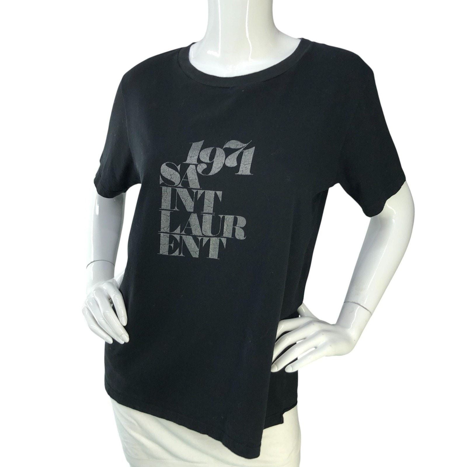 Laurent Paris Saint Laurent Shirt S Black 1971 Paris T-Shirts, Hoodie, Sweatshirt