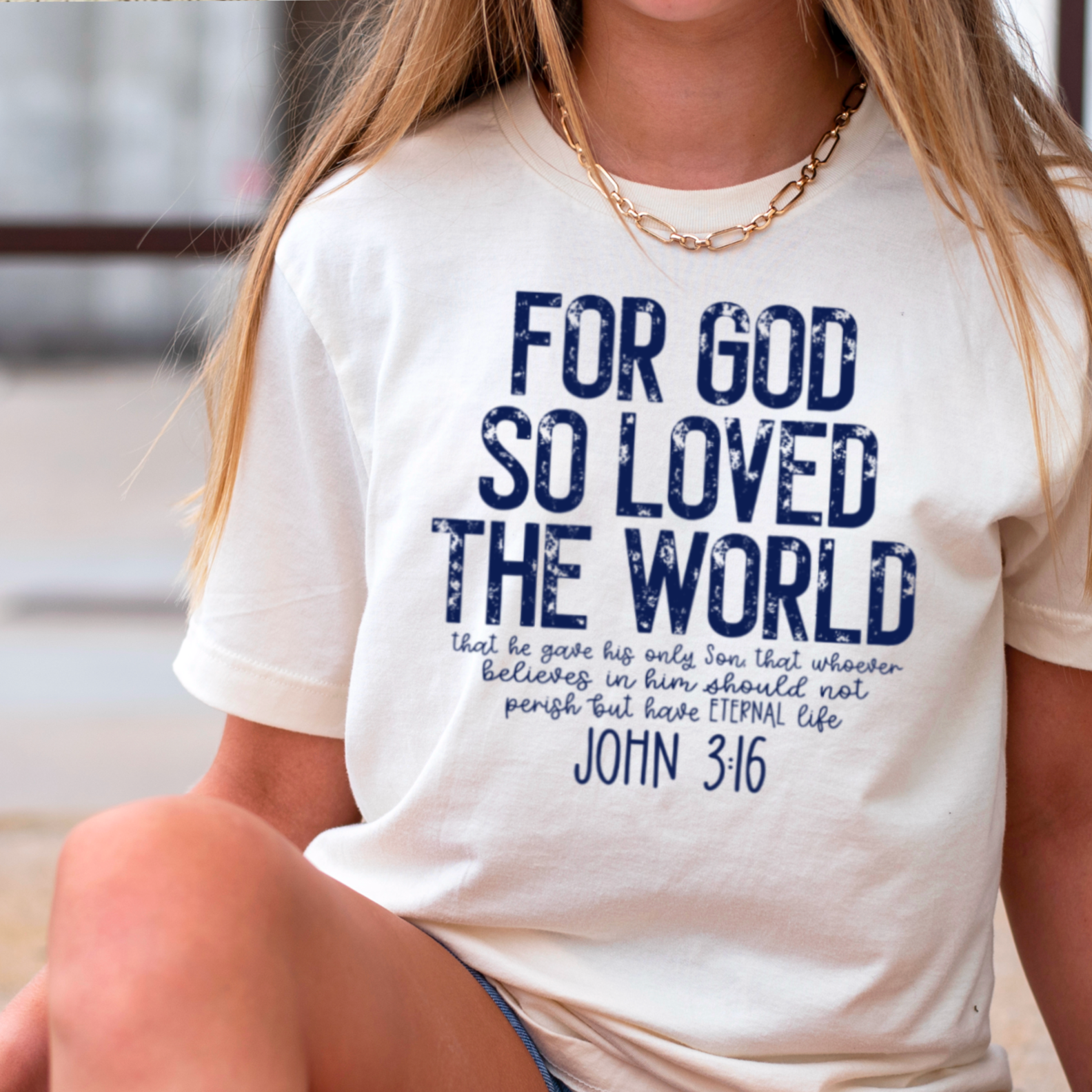 John 3:16 Christian Graphic Tee | Gildan Hoodie, Sweatshirt | PodTeesHub.com
