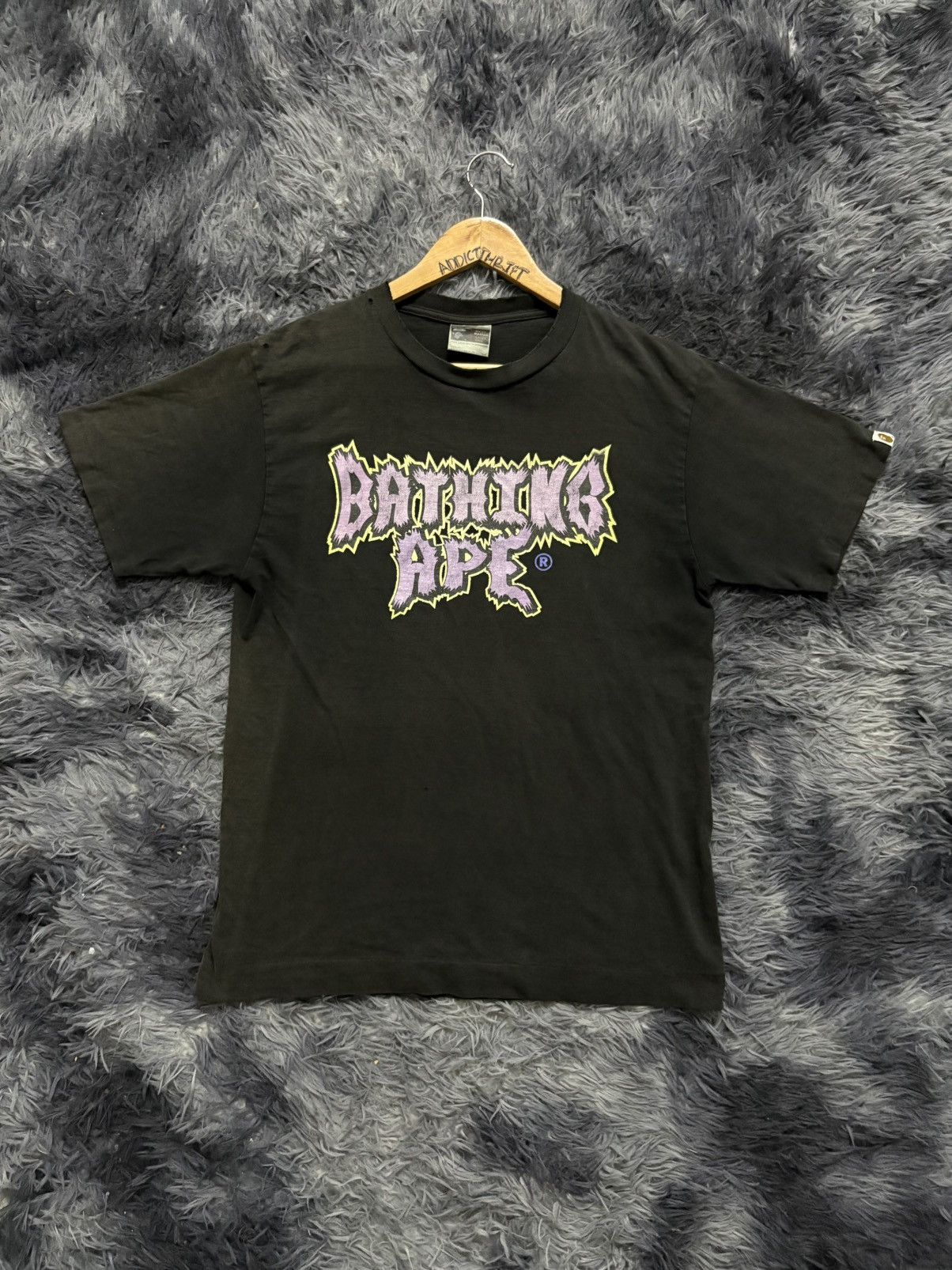 Bape Hot Vintage Distressed Bathing Ape Spellout Tee Hoodie, Sweatshirt | PodTeesHub.com