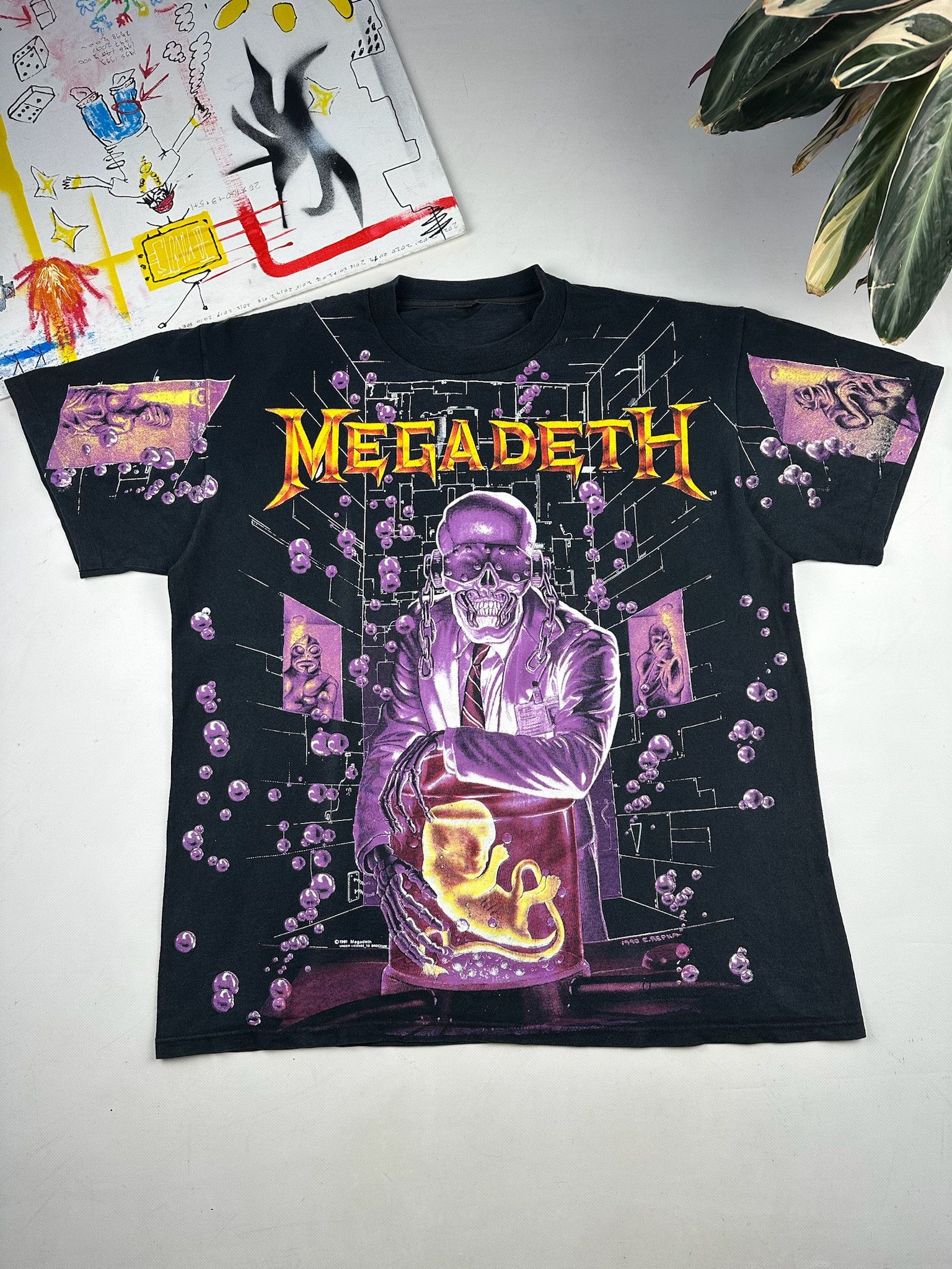Band Tees 1991 Megadeth All Over Print Aop Wild Tee Shirt Hoodie, Sweatshirt | PodTeesHub.com