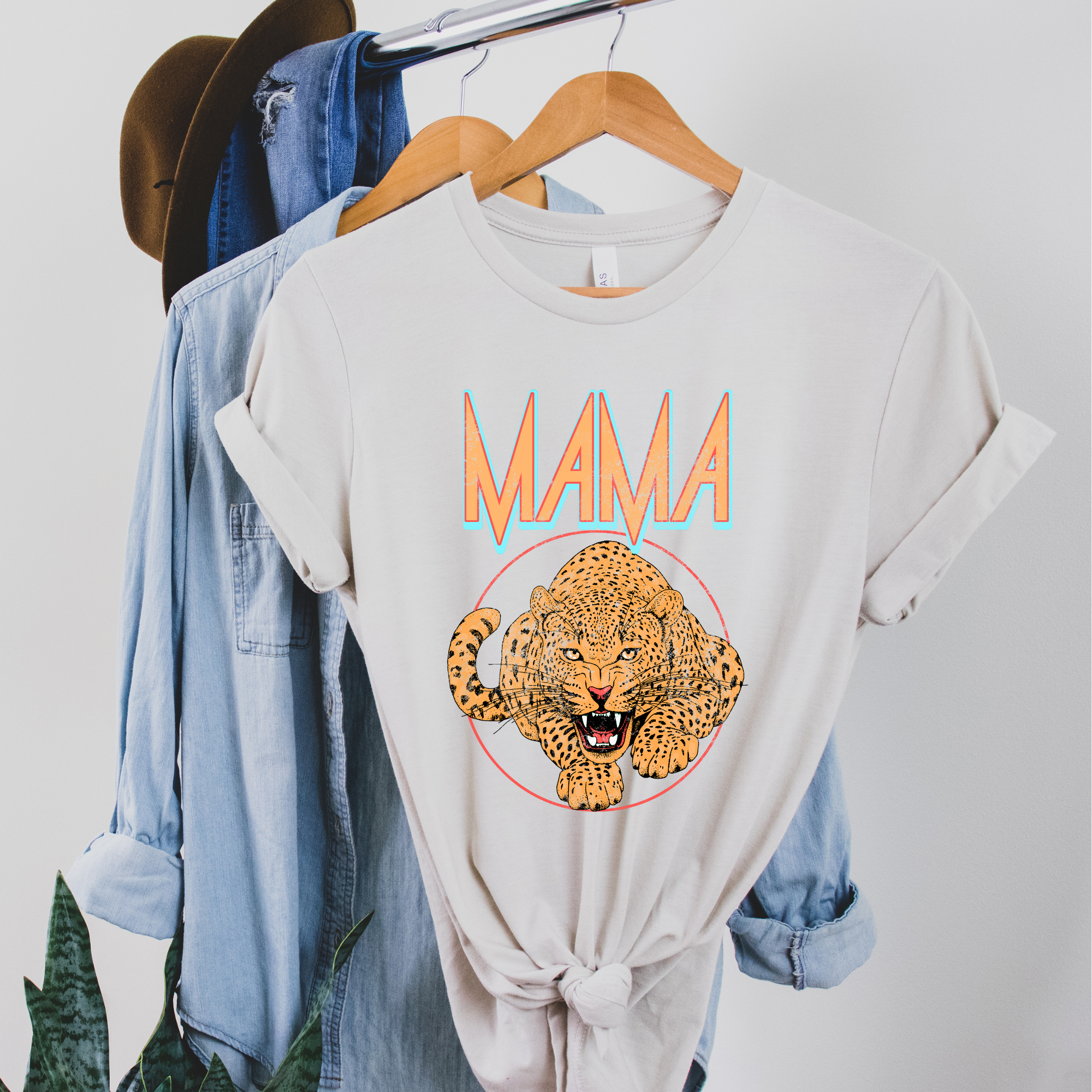 Mama Leopard Graphic Tee Hoodie, Sweatshirt | PodTeesHub.com