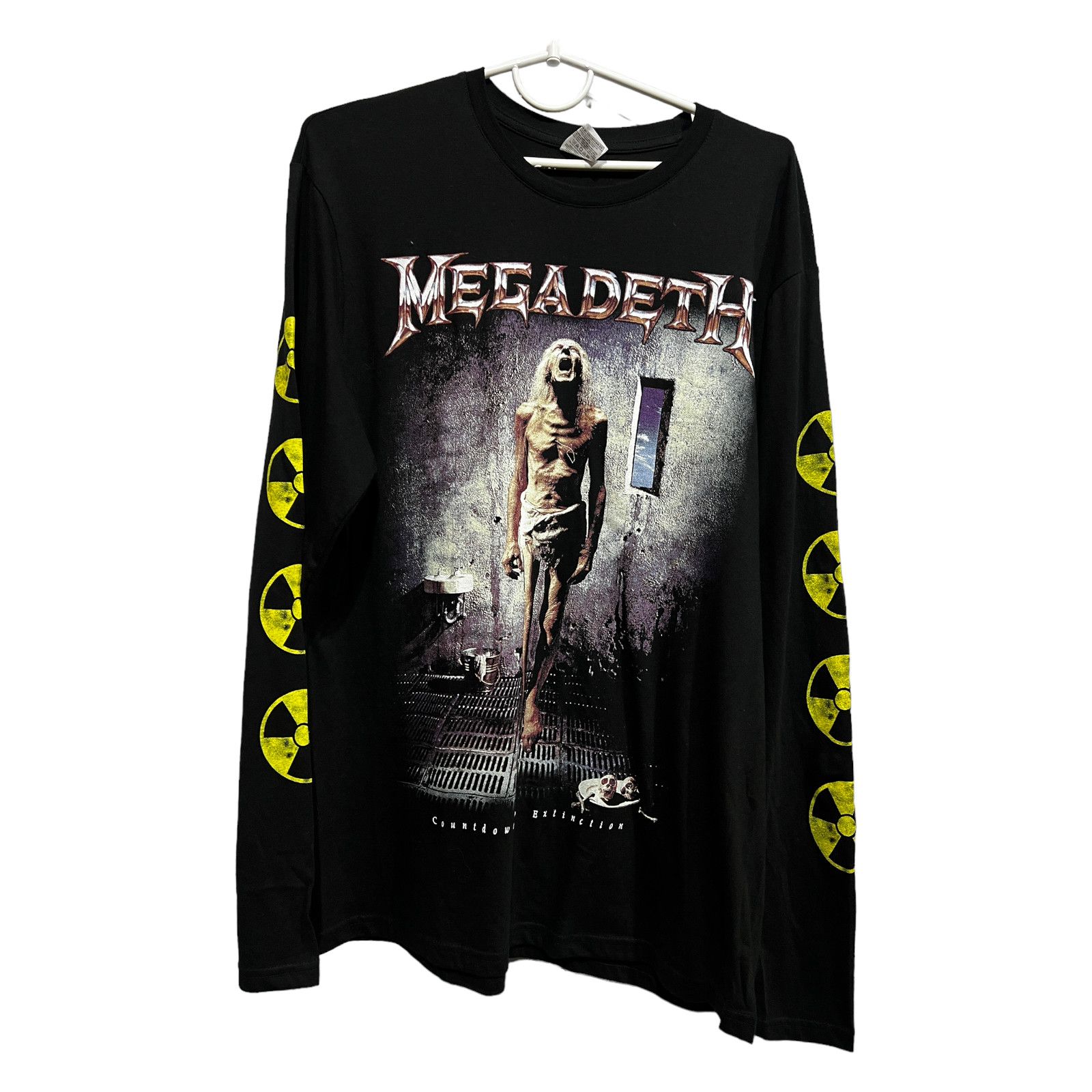 Vintage Megadeth Countdown To Extinction Lonsleeve Shirt L Hoodie, Sweatshirt | PodTeesHub.com