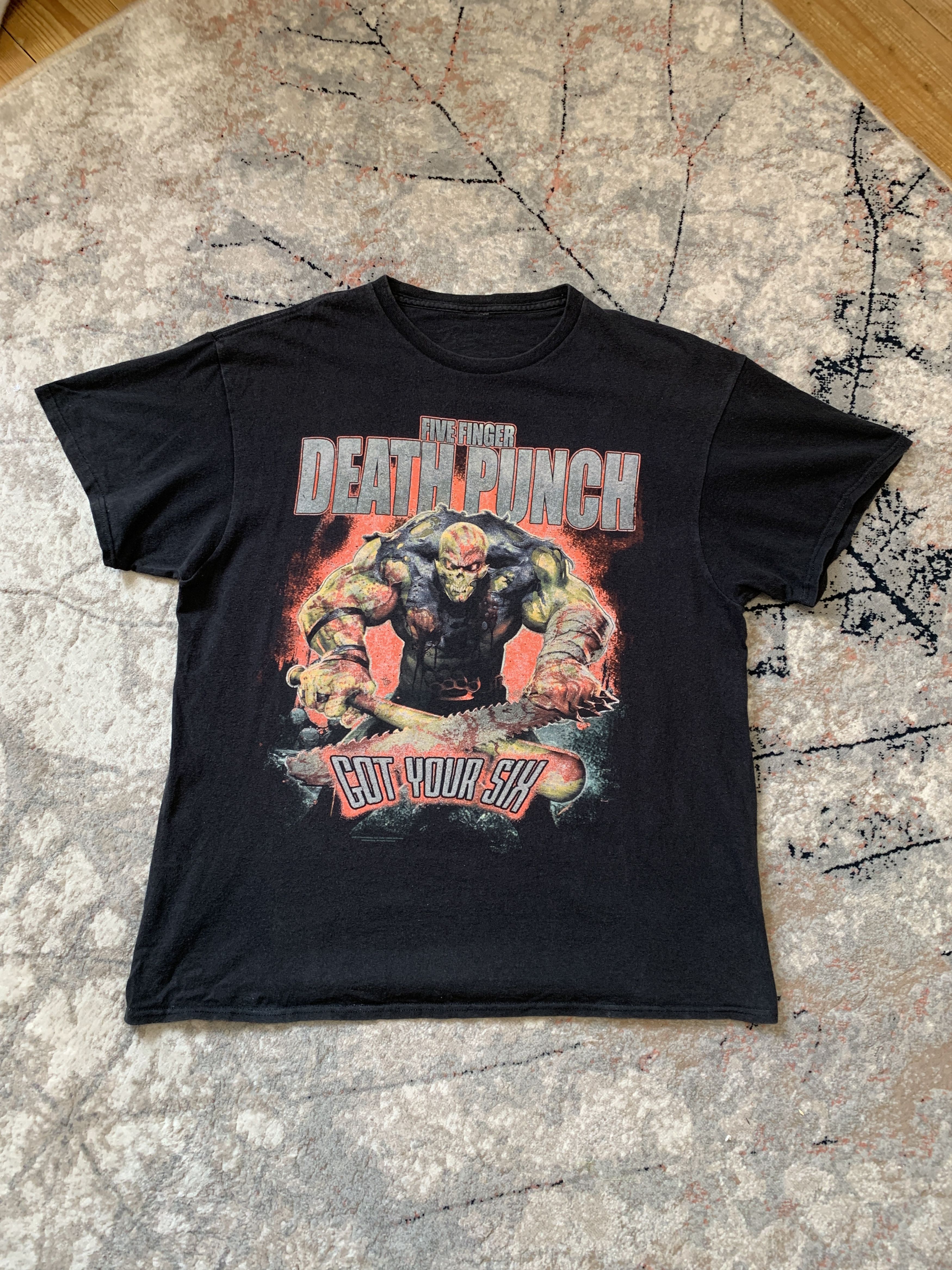 Vintage Five Finger Death Punch Got You Six Vintage T Shirts Hoodie, Sweatshirt | PodTeesHub.com