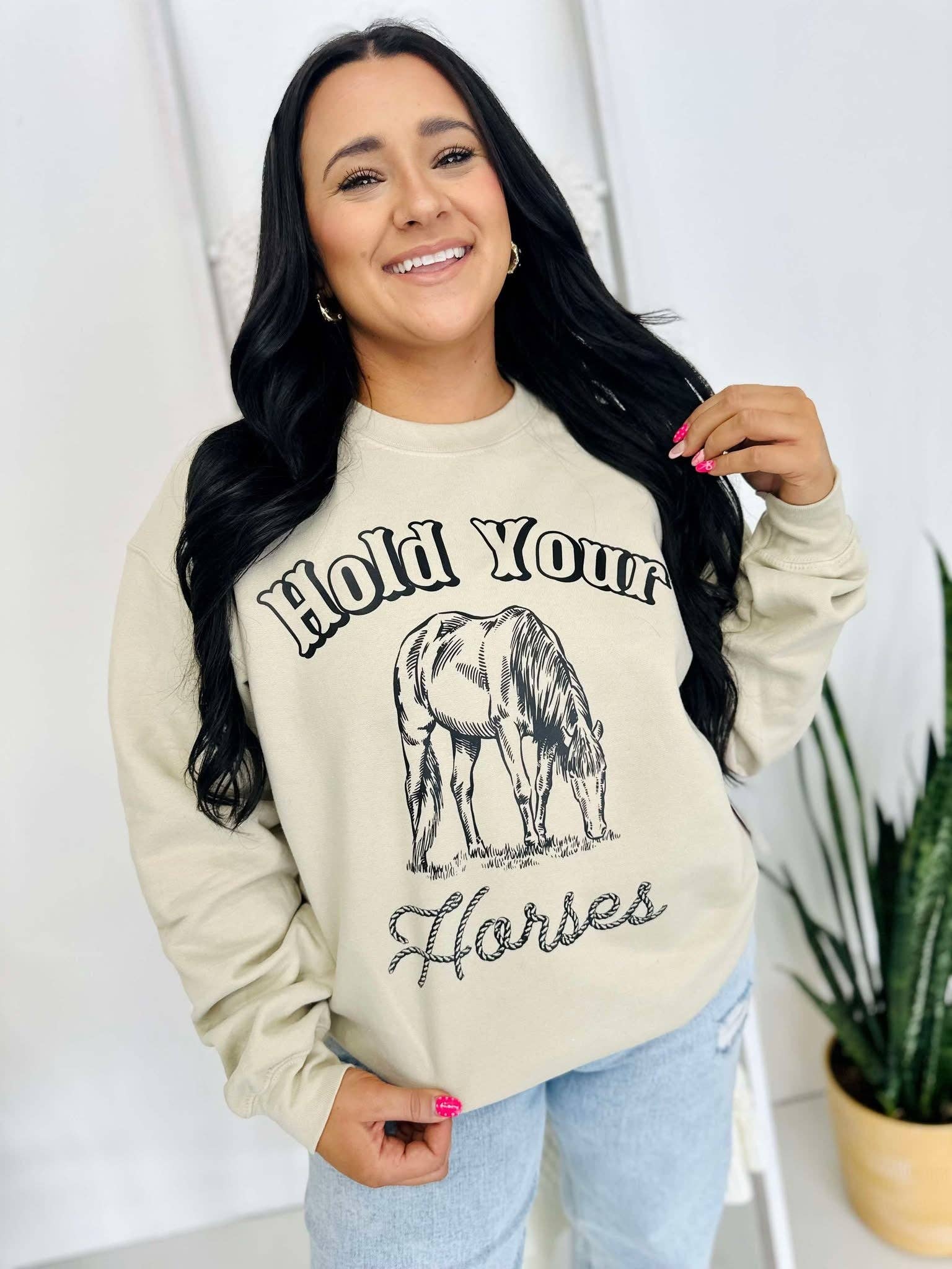 Hold Your Horses Scene Dtf Sweatshirt T-Shirts, Hoodie | PodTeesHub.com