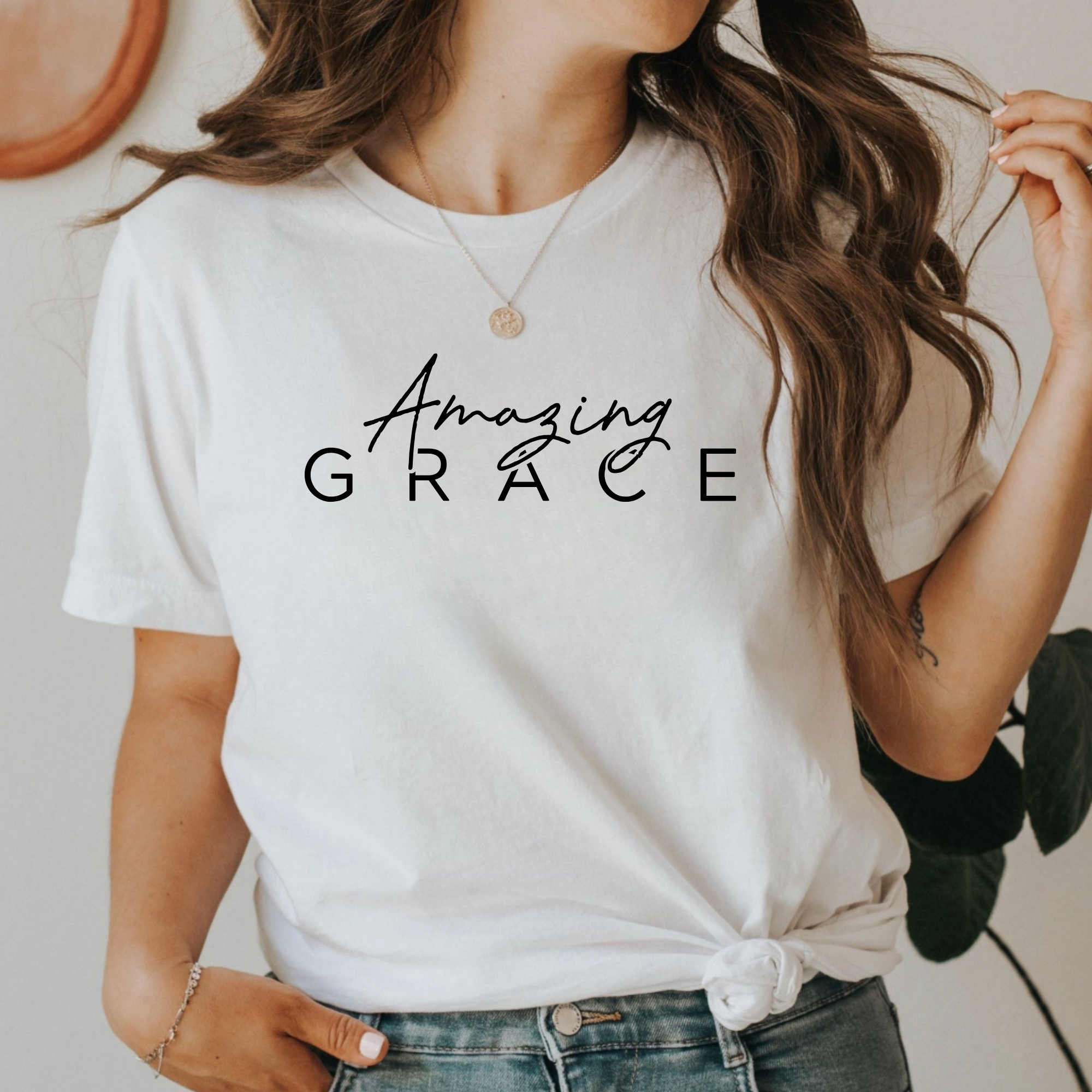 Amazing Grace Faith-Based Easter Graphic T-Shirt Hoodie, Sweatshirt | PodTeesHub.com