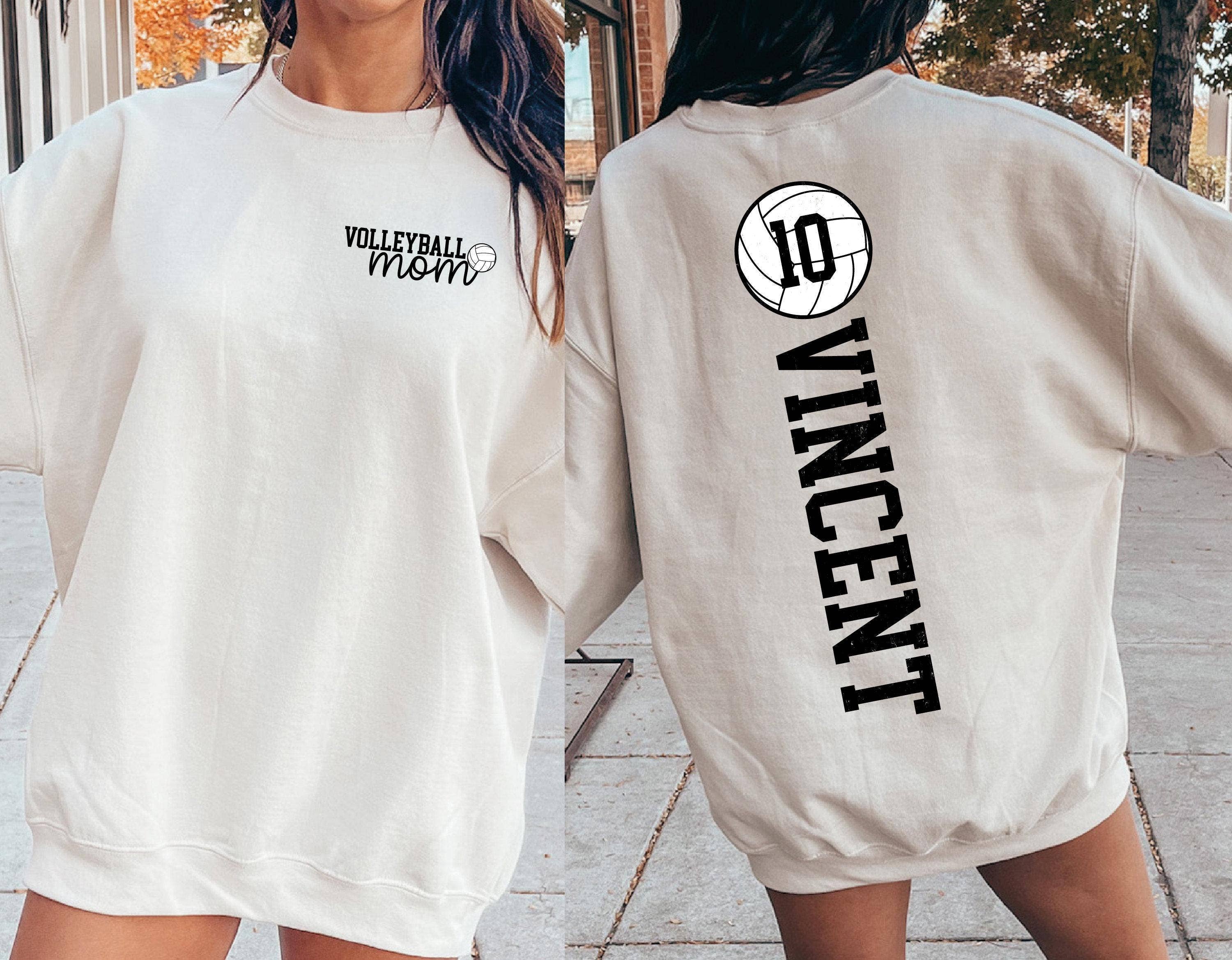 Personalized Volleyball Mom Game Day Sweatshirt  Mothers Day T-Shirts, Hoodie | PodTeesHub.com