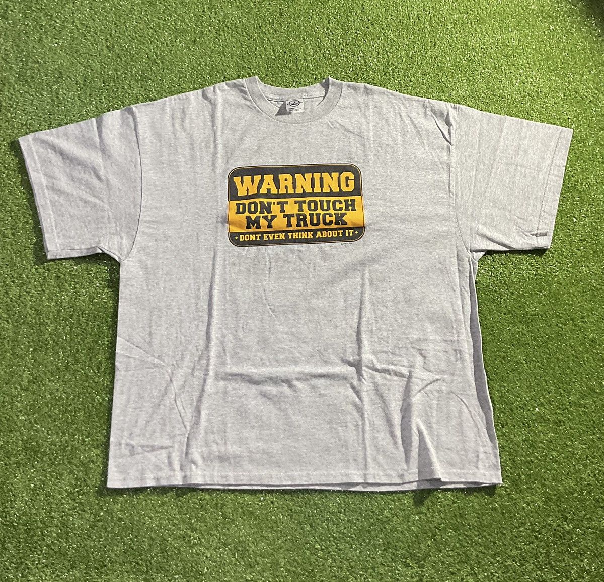 Grey Vintage Don T Touch My Truck Graphic Tee Hoodie, Sweatshirt | PodTeesHub.com