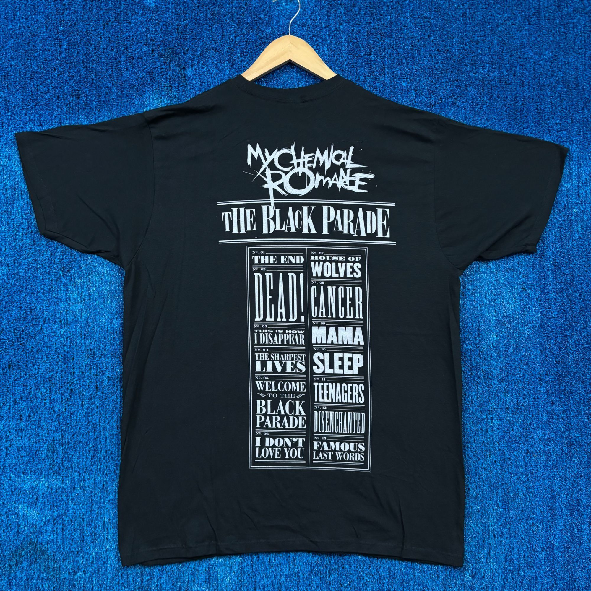 Band Tees My Chemical Romance The Black Parade Album Emo Band Tee Xl Hoodie, Sweatshirt | PodTeesHub.com