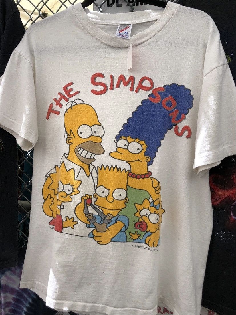 Vintage Rare 1989 The Simpsons Tee Hoodie, Sweatshirt | PodTeesHub.com