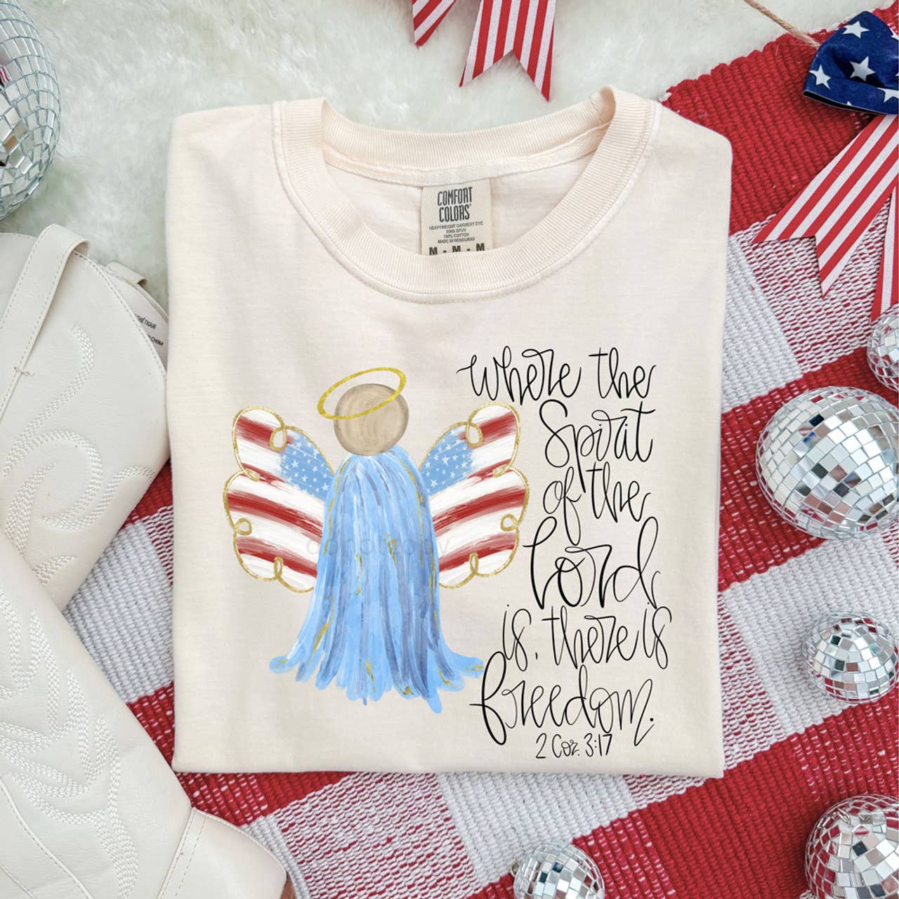 Where the Spirit of the Lord Is, There Is Freedom Tee Hoodie, Sweatshirt | PodTeesHub.com