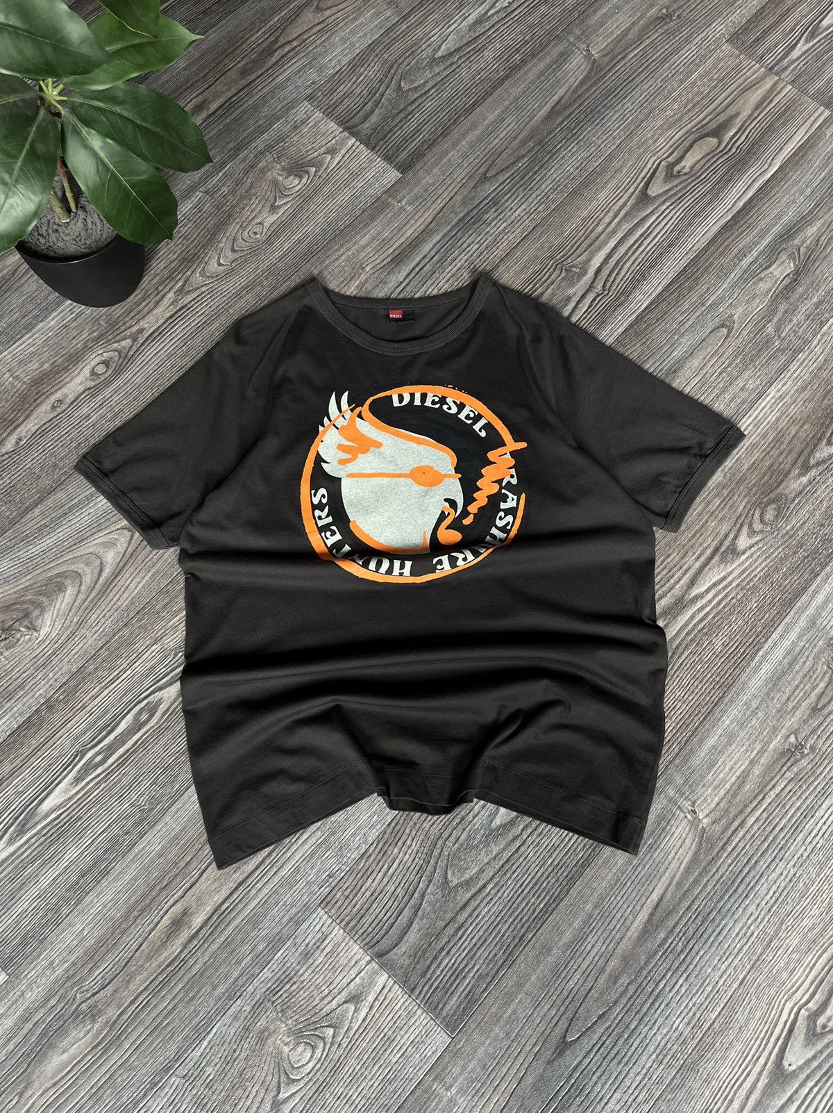 Diesel Vintage Khaki Printed Tee Y2k Hoodie, Sweatshirt | PodTeesHub.com