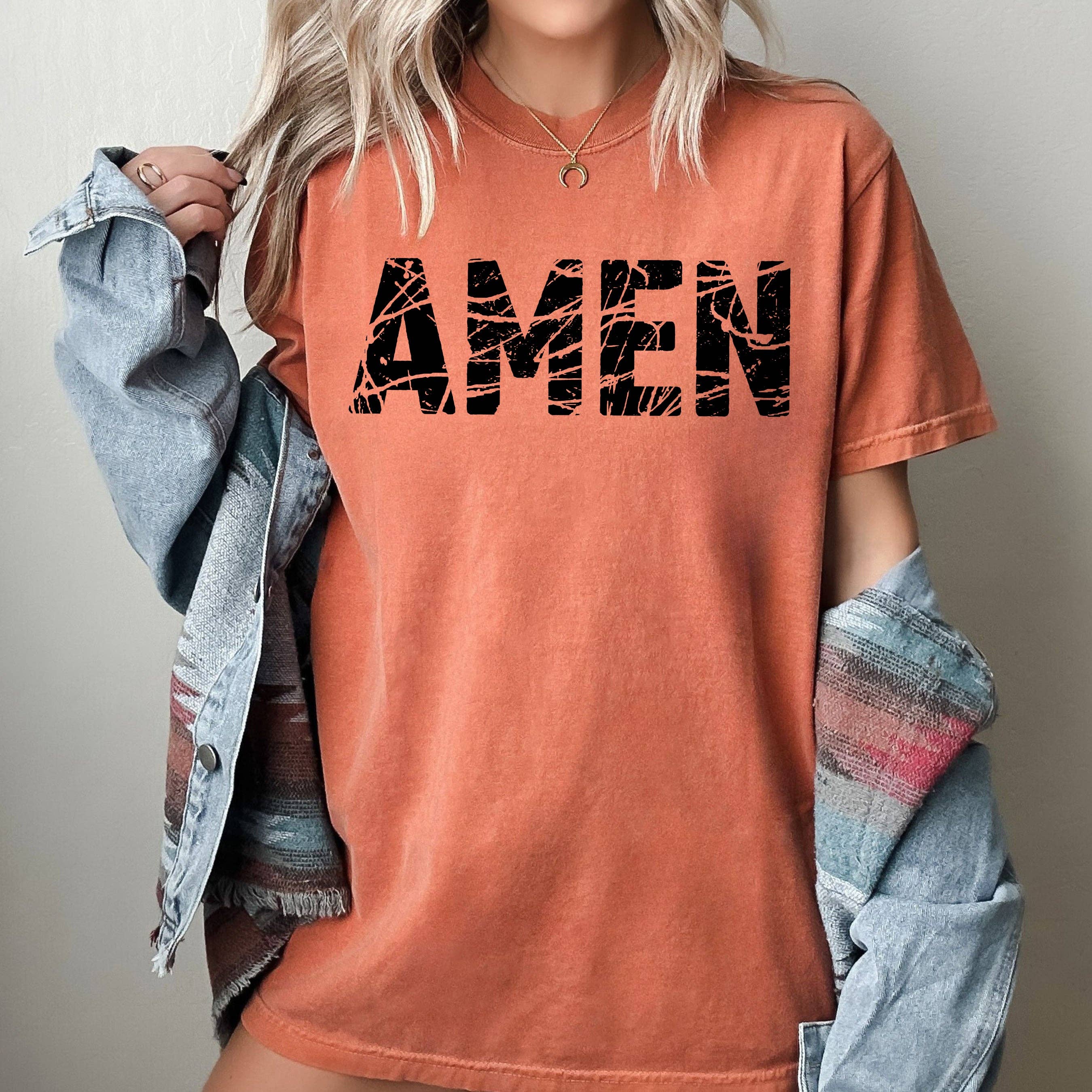 Amen, Christian, Jesus, Vintage, Western, Halloween Tshirt Hoodie, Sweatshirt | PodTeesHub.com