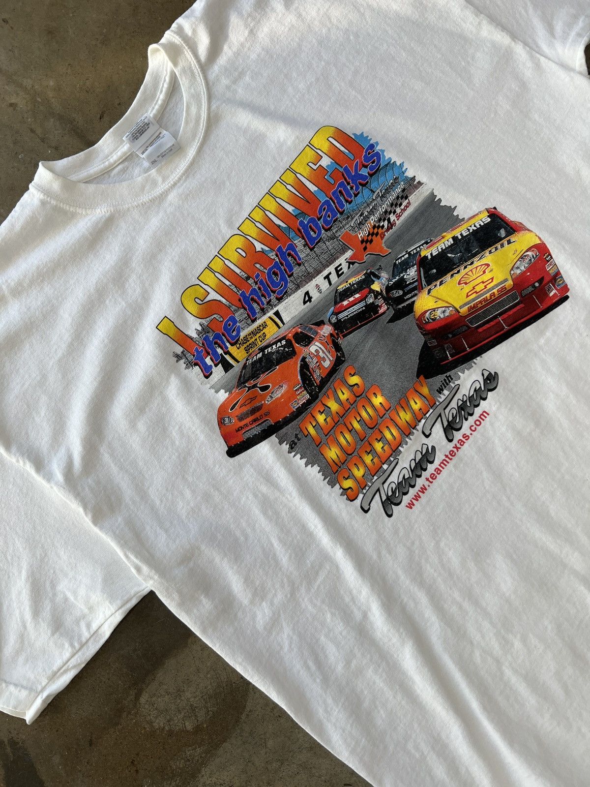 Vintage Texas Motor Speedway High Banks Tee Sz Xxl Hoodie, Sweatshirt | PodTeesHub.com