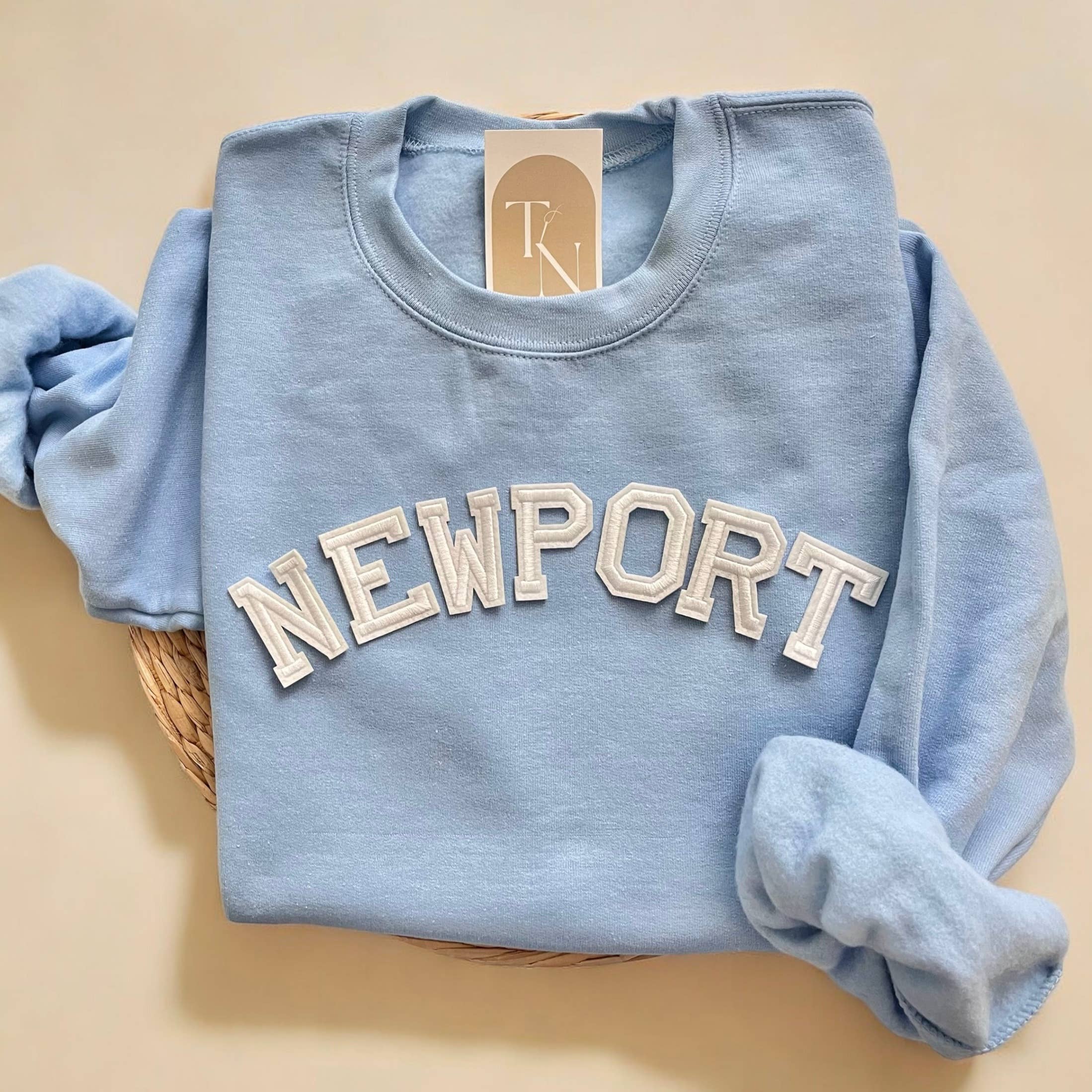 Newport Beach Crewneck Sweatshirt, Beach Sweater T-Shirts, Hoodie | PodTeesHub.com