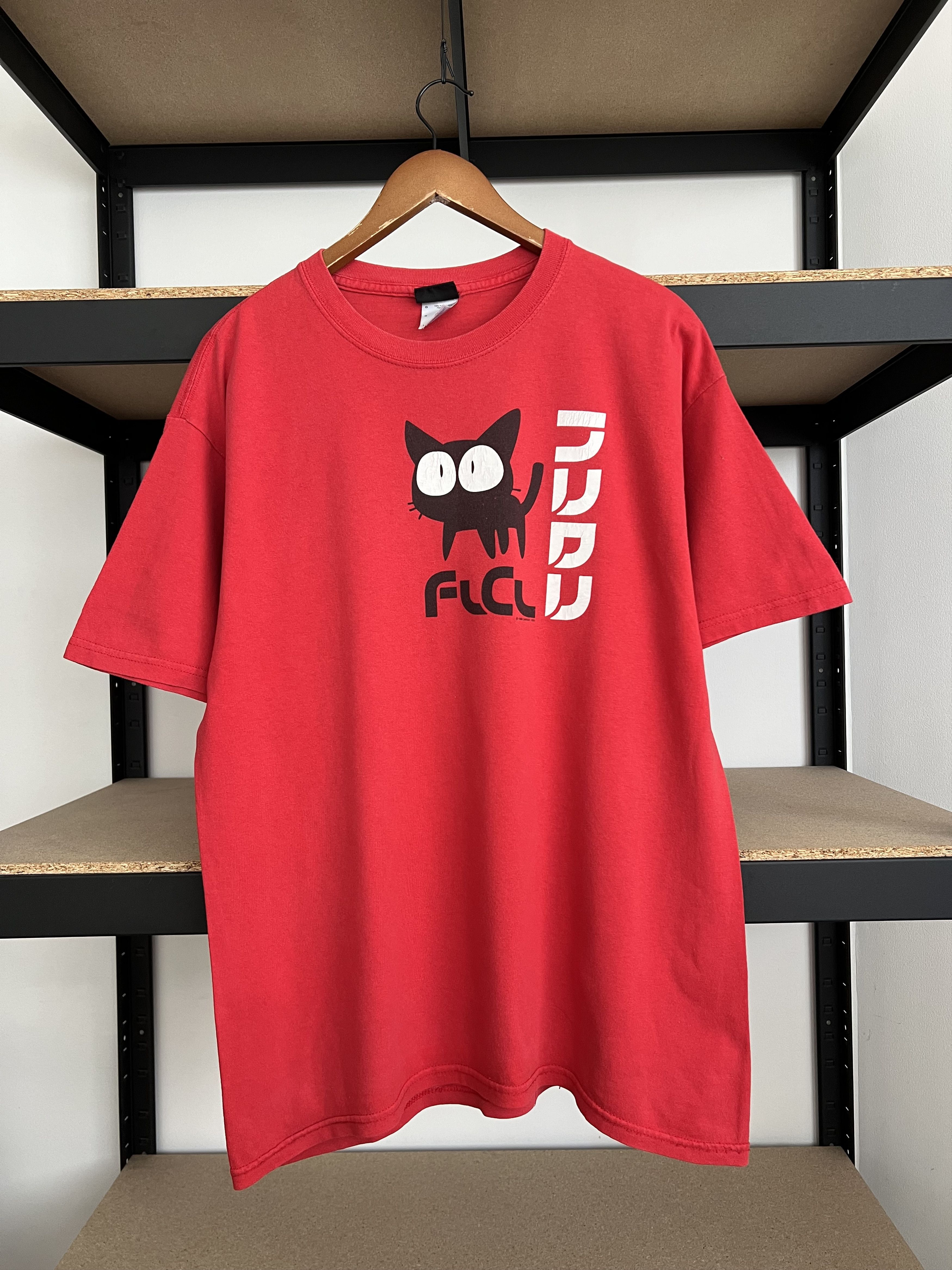 Anime Vintage 1999 Flcl Fooly Cooly Furi Kuri Cat Anime T Shirt Hoodie, Sweatshirt | PodTeesHub.com
