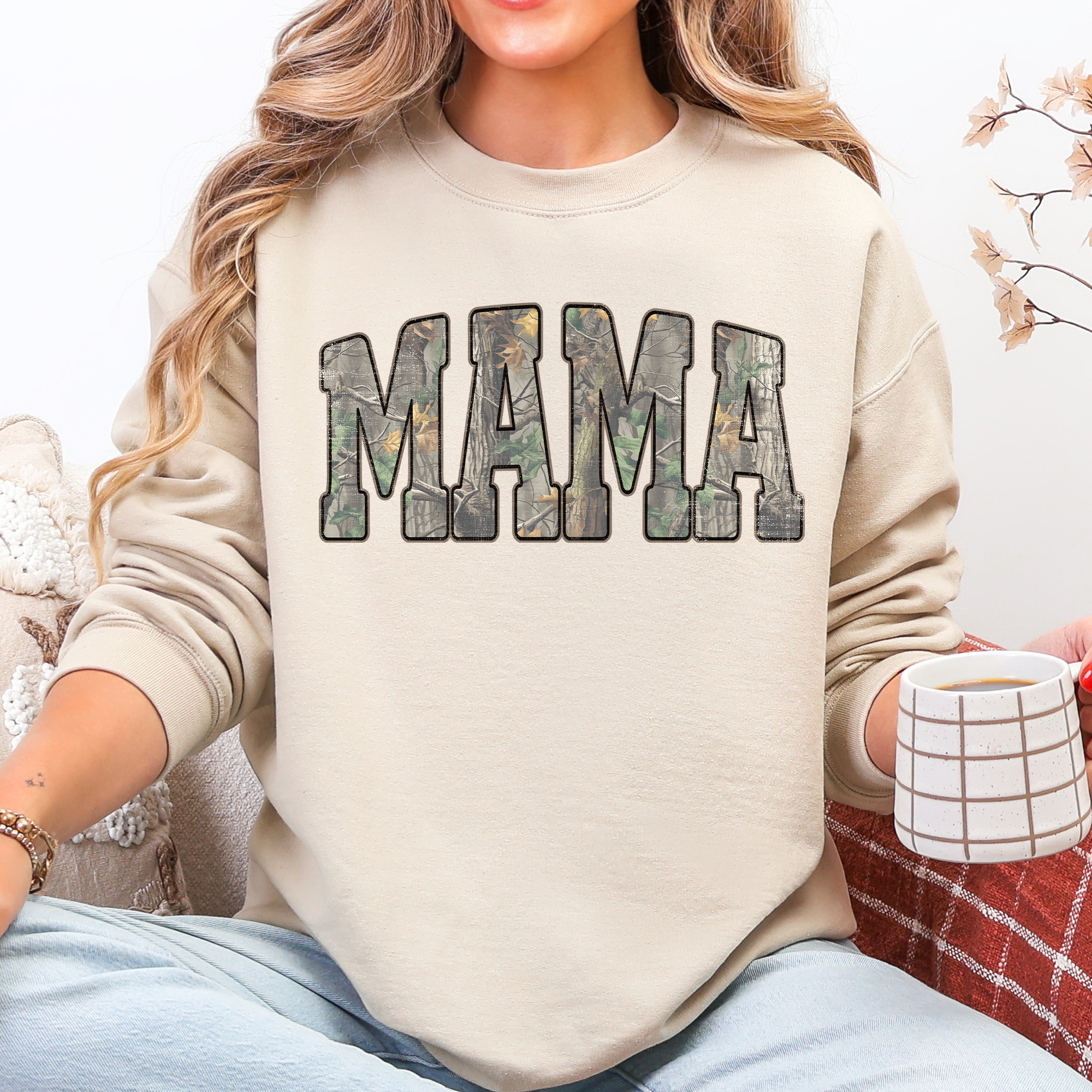 Camo Mama, Mother's Day Mom Gift Hunting Outdoors Sweatshirt T-Shirts, Hoodie | PodTeesHub.com