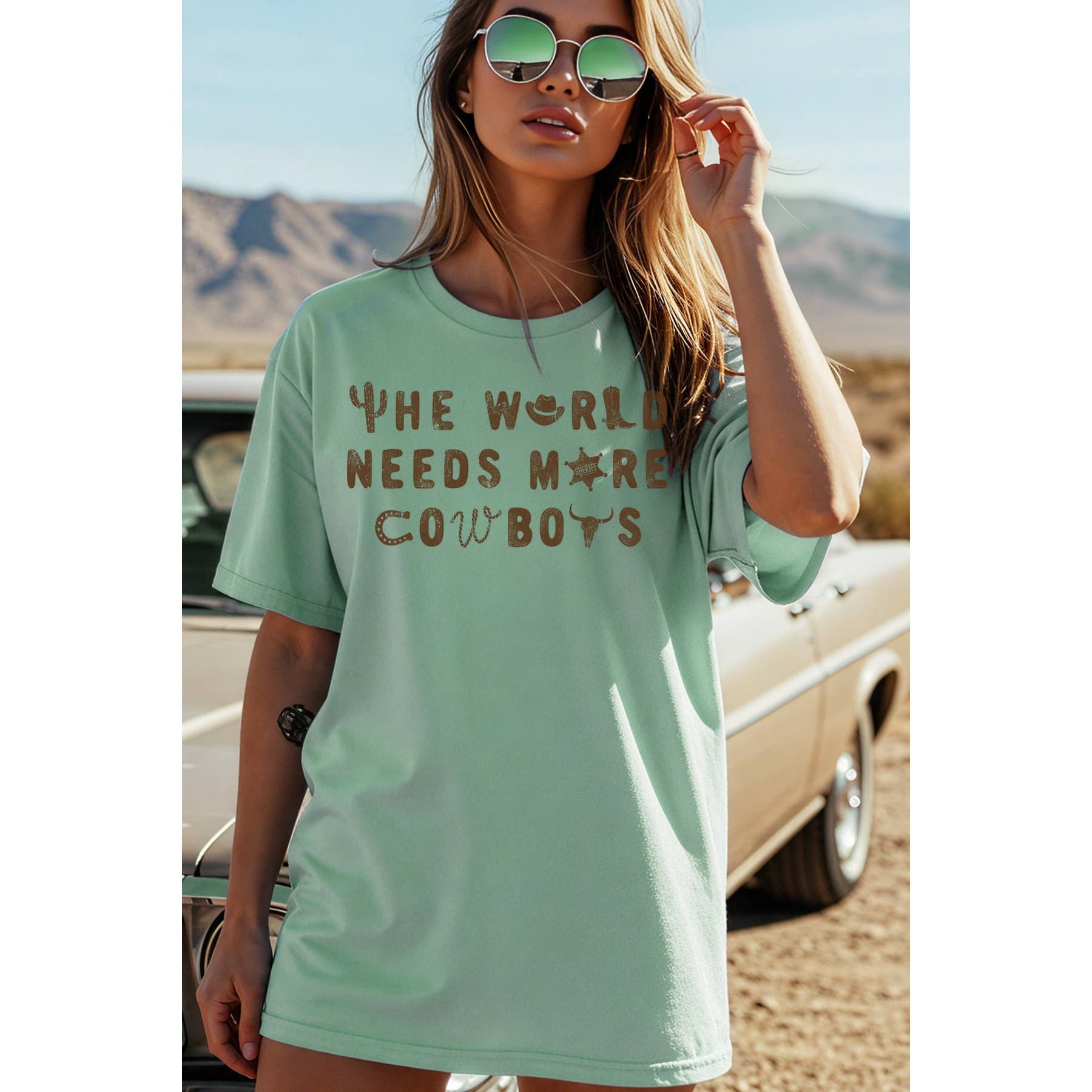 The World Needs More Cowboys Short Sleeve T Shirt Hoodie, Sweatshirt | PodTeesHub.com