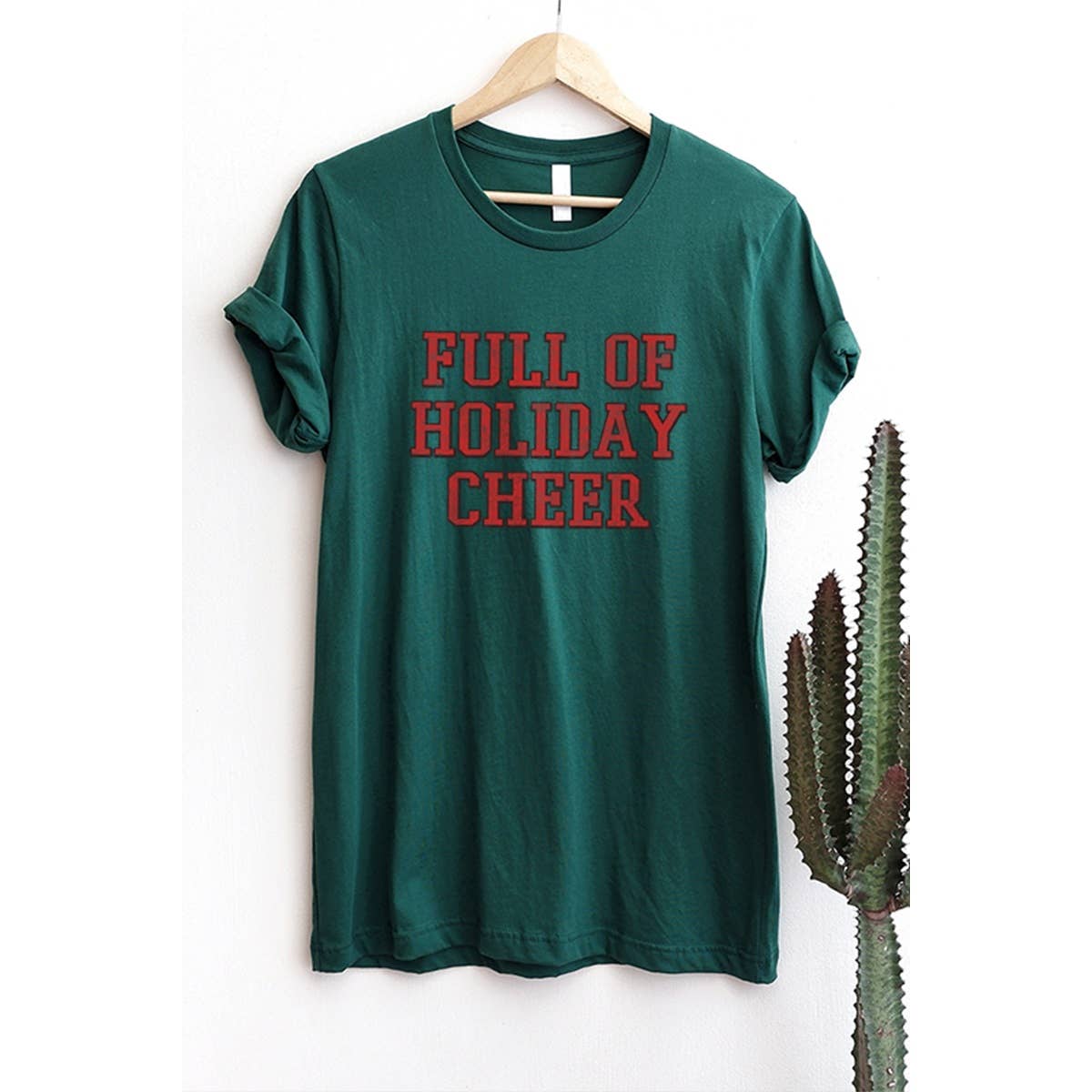 Full of Holiday Cheer   Vintage Graphic Tee Hoodie, Sweatshirt | PodTeesHub.com