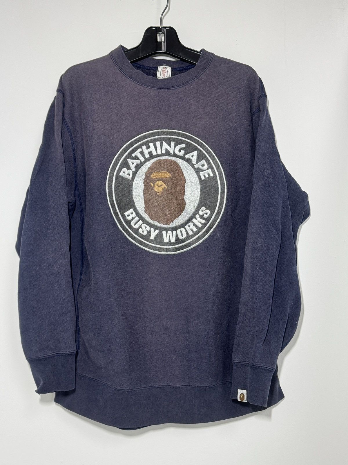 Bape Archive 90s A Bathing Ape Bape Sunfaded Crewneck Japan T-Shirts, Hoodie, Sweatshirt | PodTeesHub.com