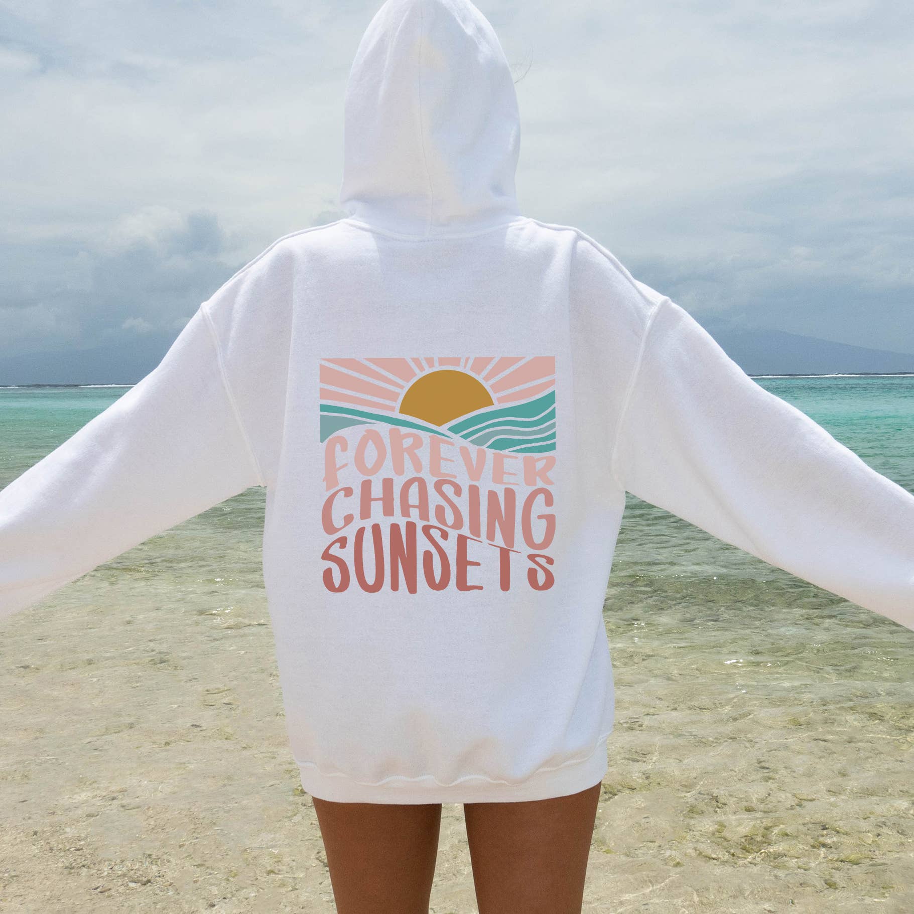 Forever Chasing Sunsets Hoodie | Summer | 3 Colors | S-2XL T-Shirts, Sweatshirt | PodTeesHub.com