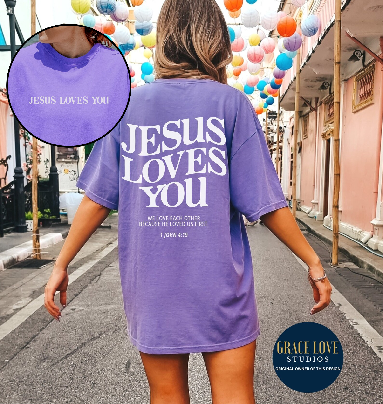 Jesus Loves You Christian Tee Like Jesus King Bible Verse Hoodie, Sweatshirt | PodTeesHub.com