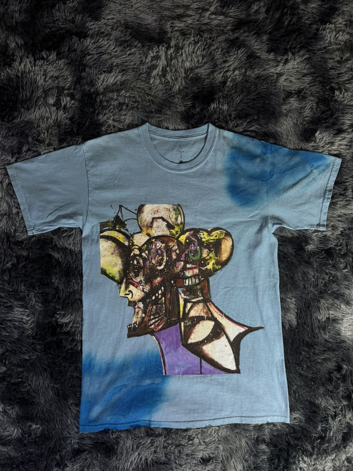 Travis Scott Cactus Jack Portrait Of Travis Tie Dye T Shirt Hoodie, Sweatshirt | PodTeesHub.com