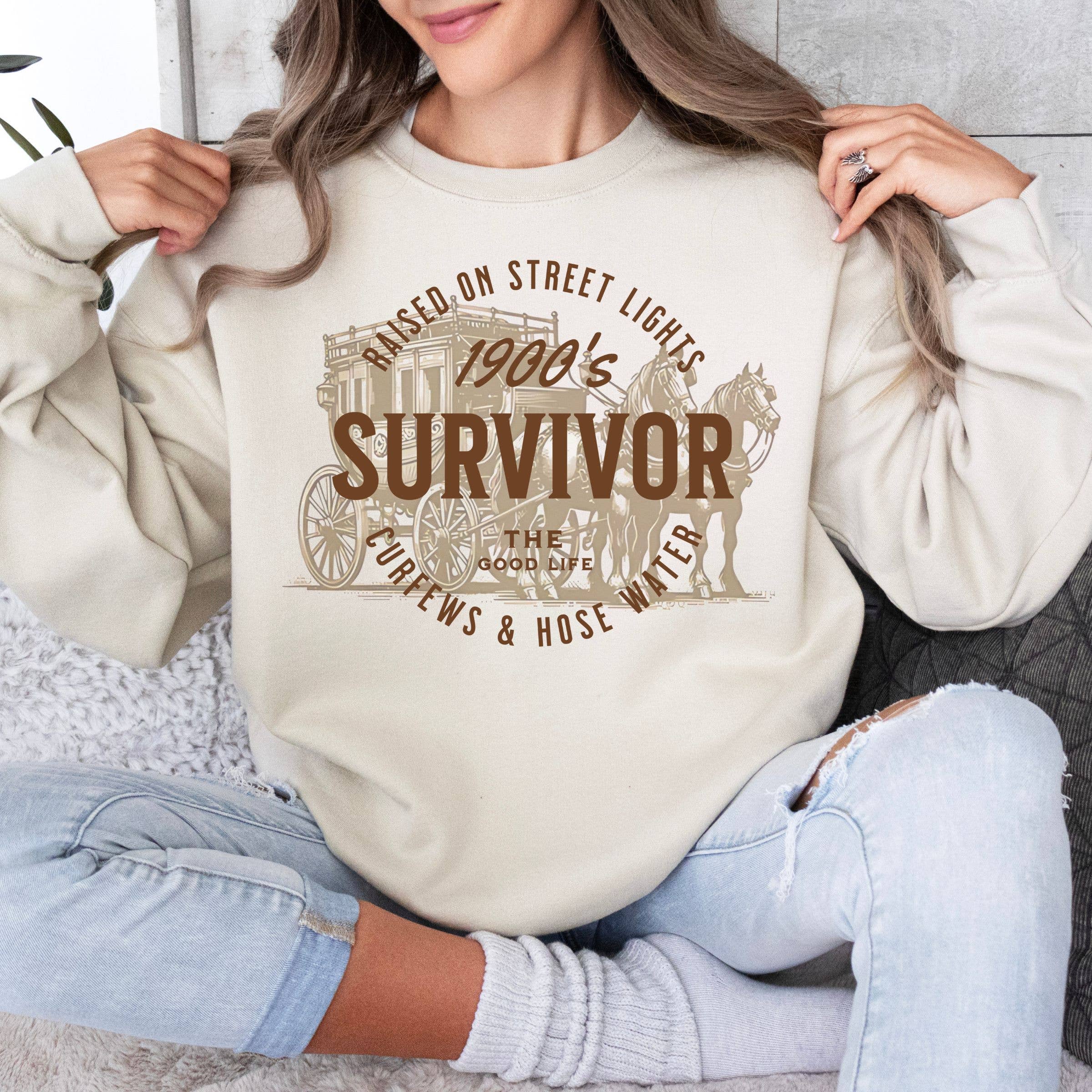90's Survivor Tee - 90's Baby Spring Graphic Sweatshirt Hoodie | PodTeesHub.com