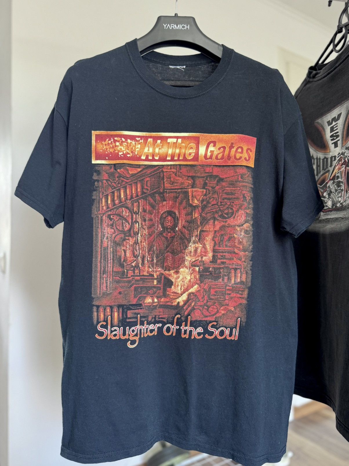 Band Tees Vintage At The Gates Slaughter Of The Soul Death Metal Tee Hoodie, Sweatshirt | PodTeesHub.com