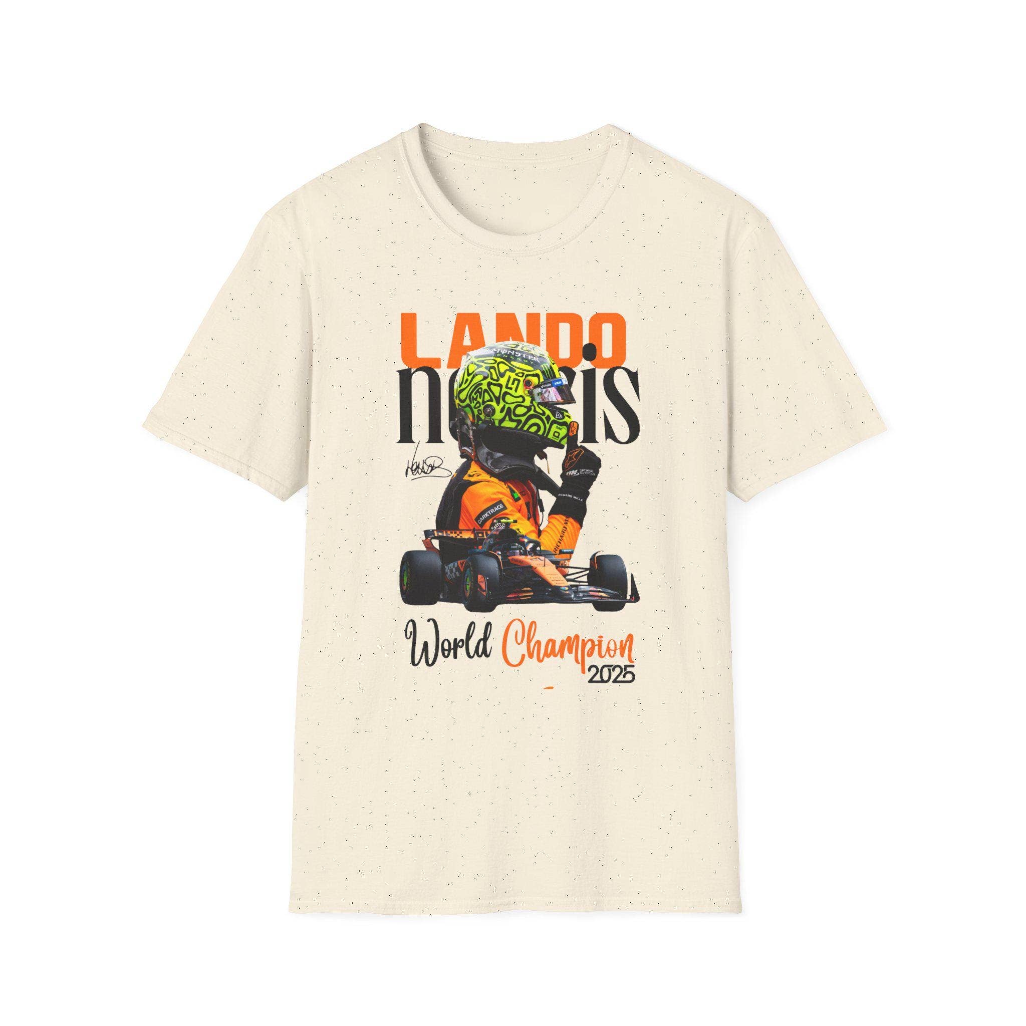 Mclaren F1 World Champion Lando Norris 2025 T-Shirt Hoodie, Sweatshirt | PodTeesHub.com
