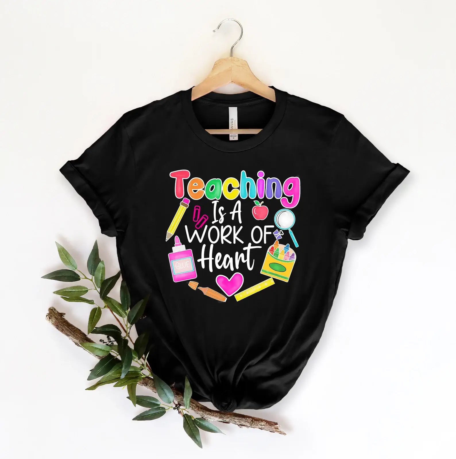 Teaching Is A Work of Art T-Shirt Hoodie, Sweatshirt | PodTeesHub.com