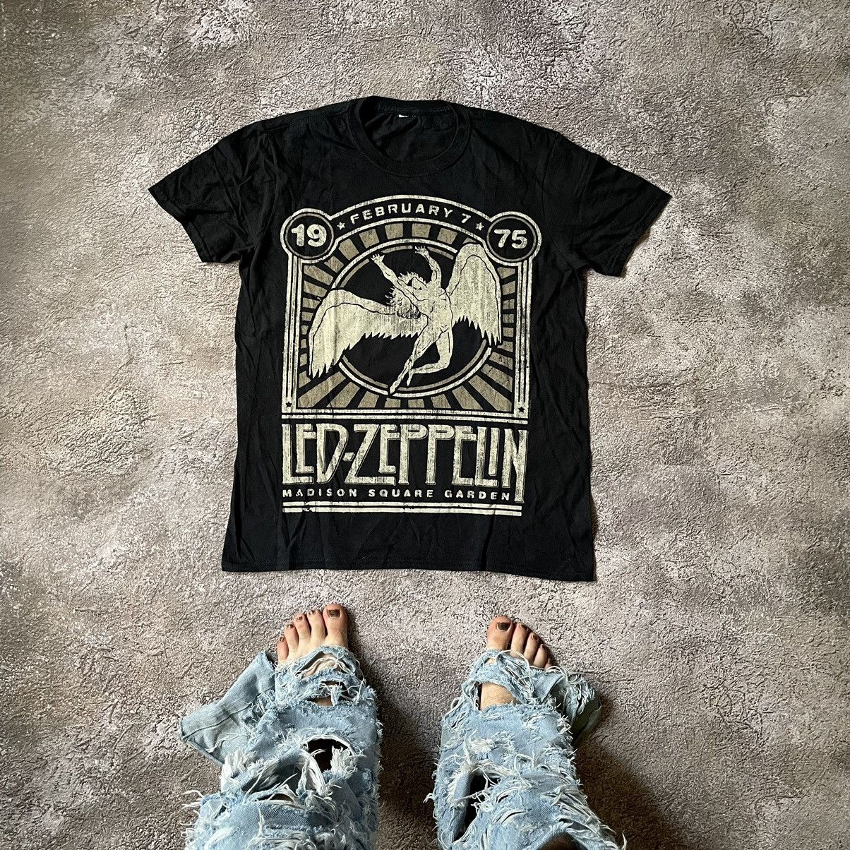 Band Tees Vintage Y2k Led Zeppelin Logo Angel Dead Skulls Horror Tee Hoodie, Sweatshirt | PodTeesHub.com