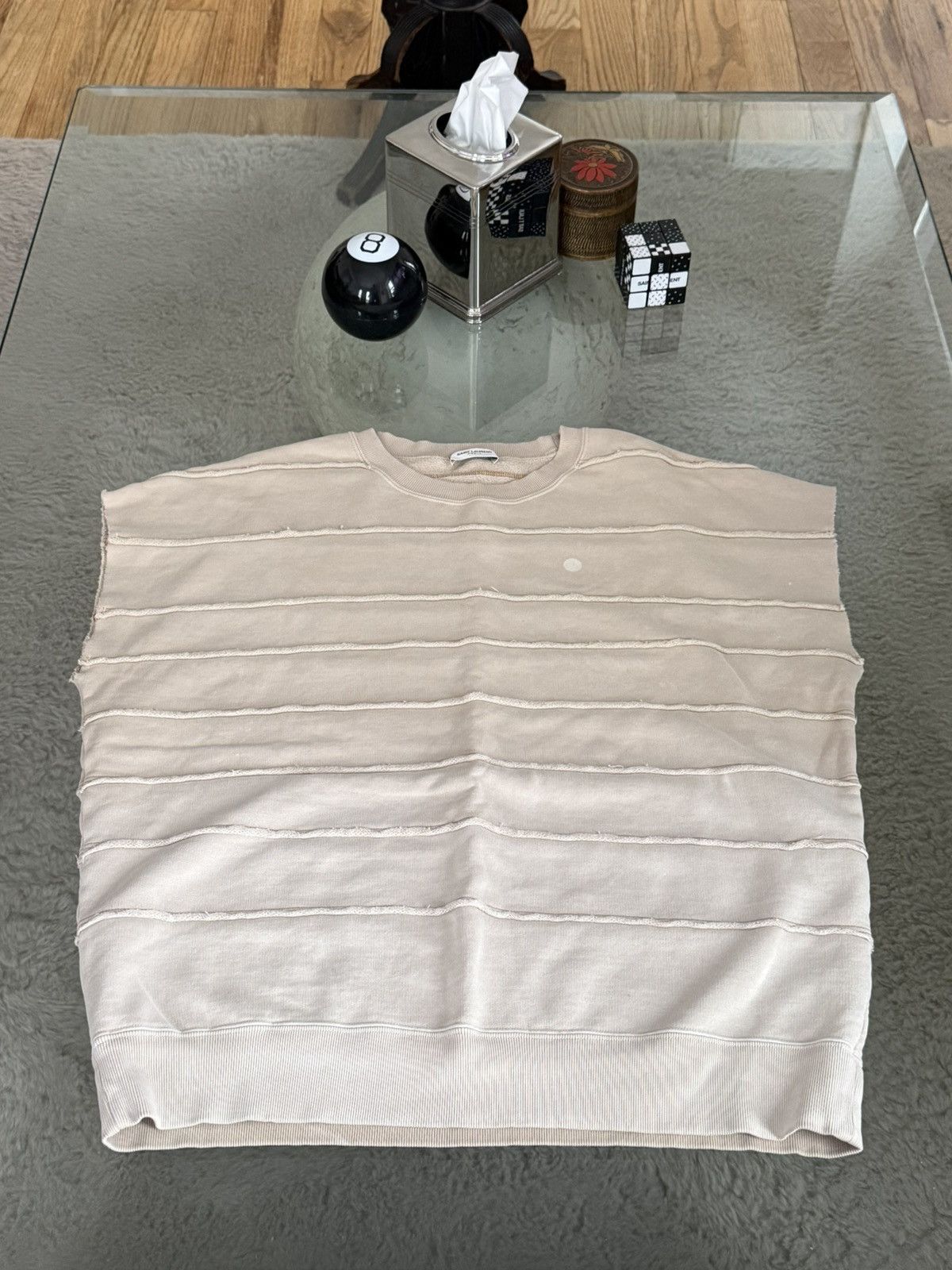 Saint Laurent Paris Ysl Sleeveless Sweatshirt T-Shirts, Hoodie | PodTeesHub.com