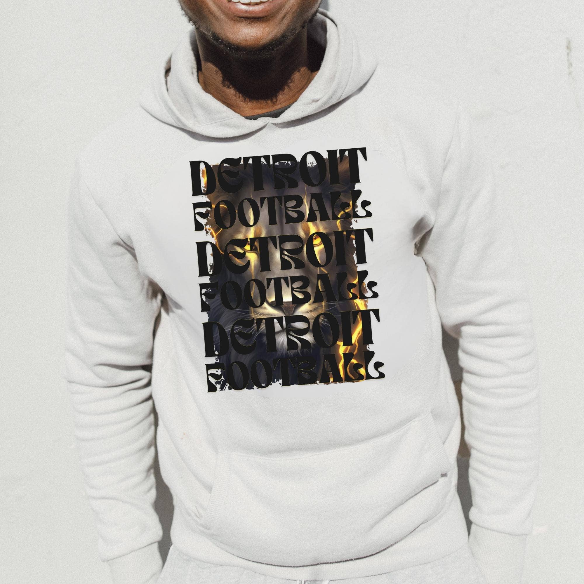 Detroit Lion Fan Apparel  Vintage Game Day Football Tee Hoodie, Sweatshirt | PodTeesHub.com