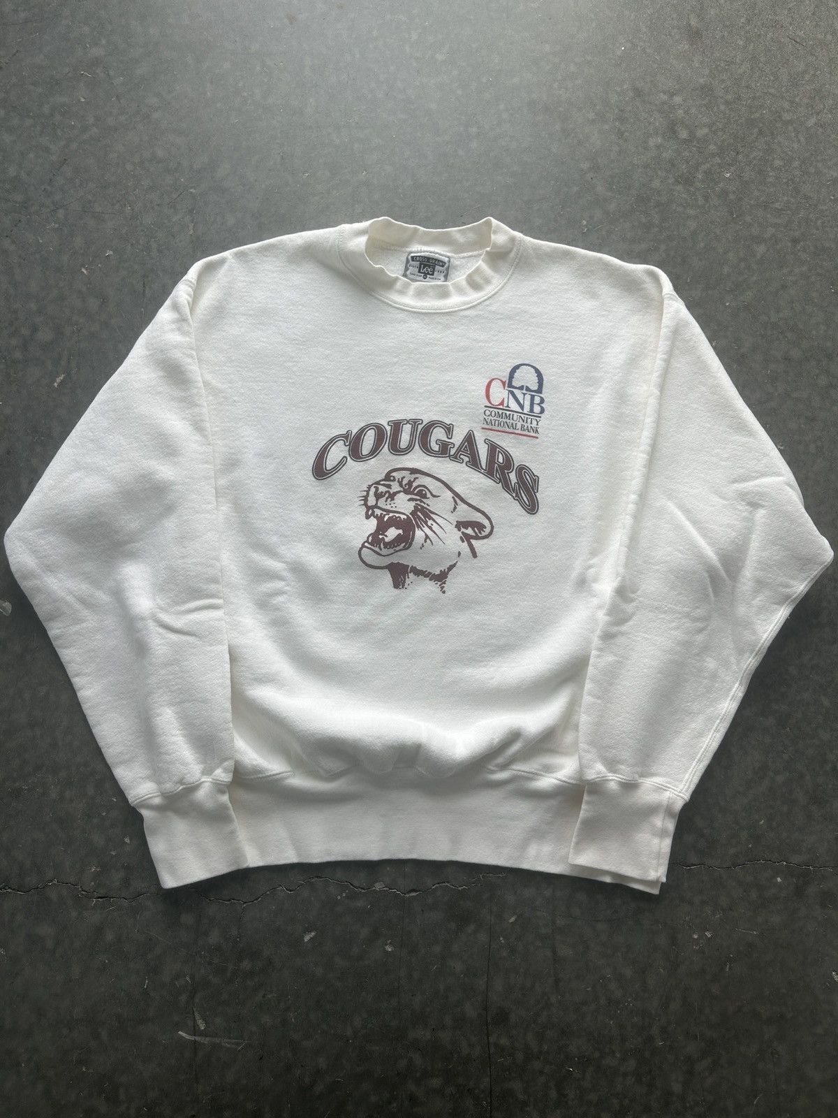 Vintage 90s Cougars Graphic Sweatshirt Oversized Heavyweight T-Shirts, Hoodie | PodTeesHub.com