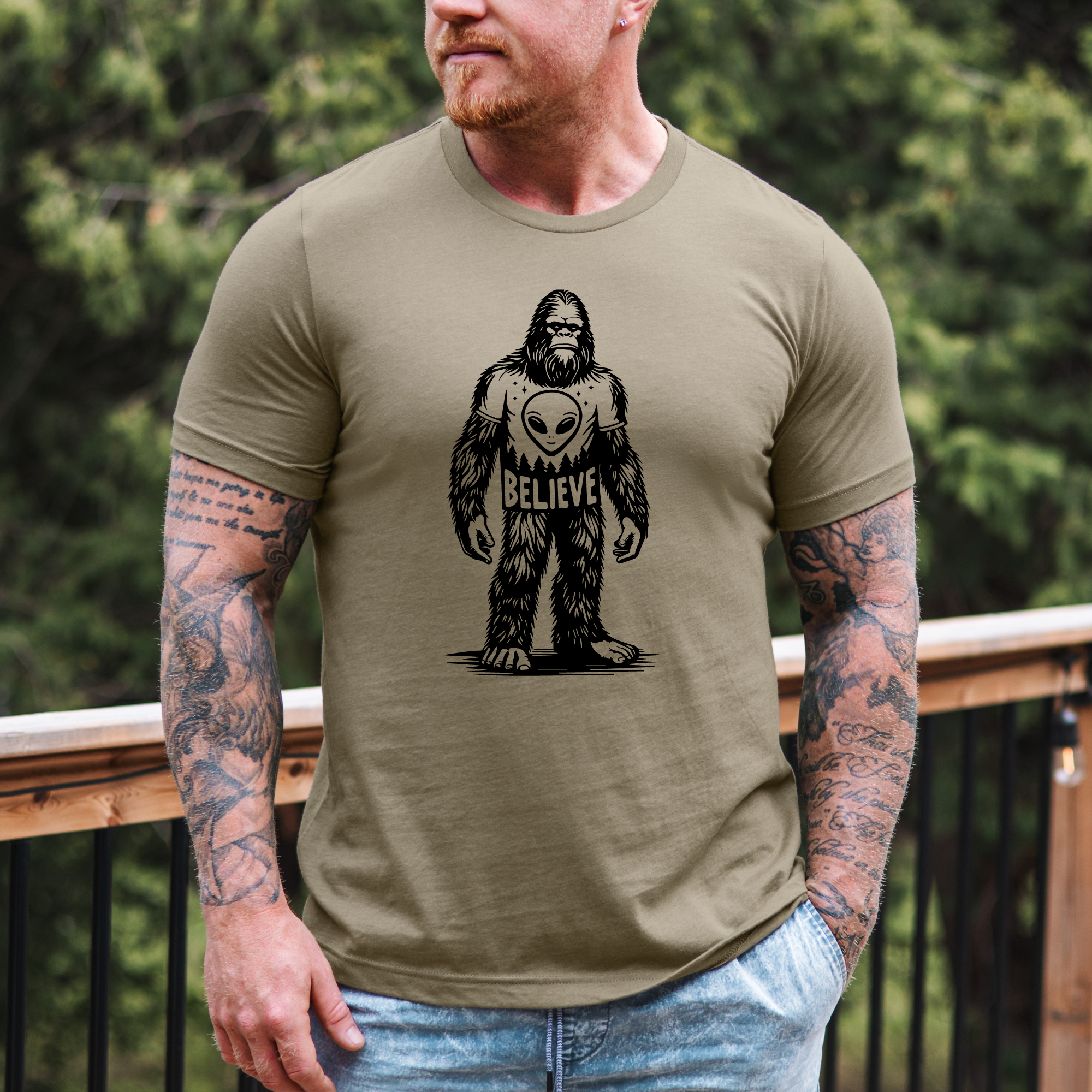 Bigfoot Graphic Tee For Alien Believer
Bigfoot Believes 269 Hoodie, Sweatshirt | PodTeesHub.com