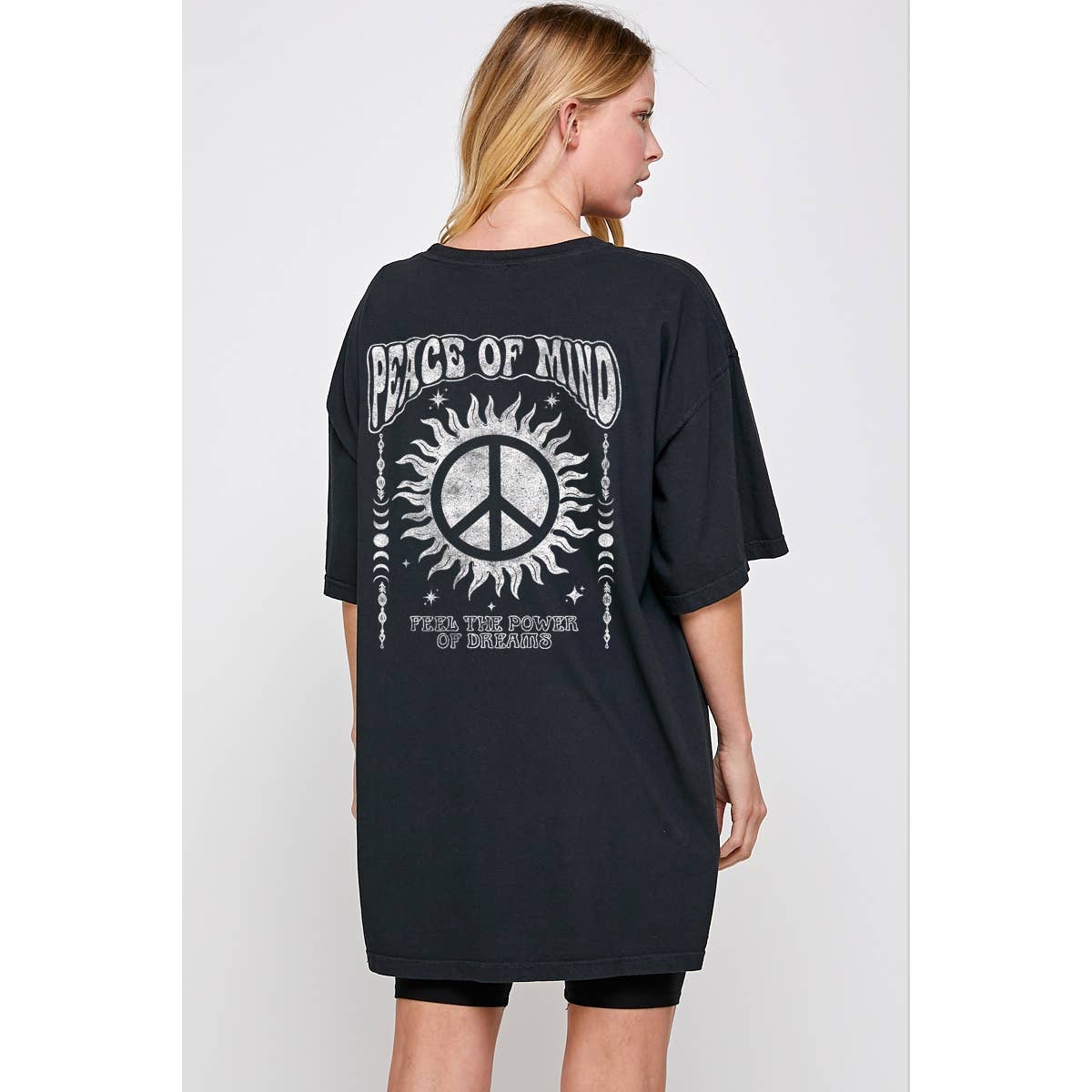 Peace of Mind  Vintage Graphic Oversized Tee Hoodie, Sweatshirt | PodTeesHub.com