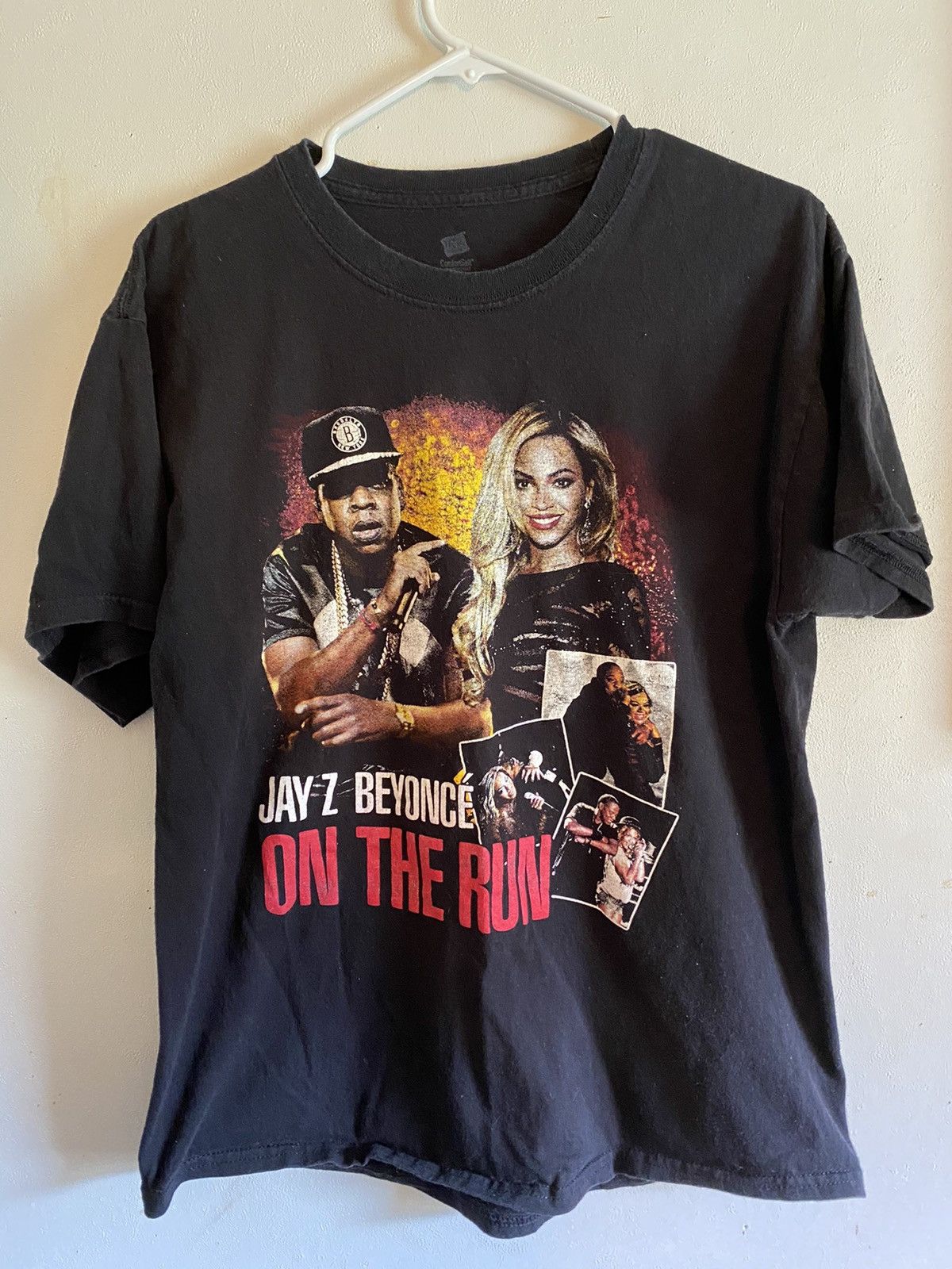 Vintage Jay Z Beyonce On The Run Vintage Rap Tour T Shirt Hoodie, Sweatshirt | PodTeesHub.com