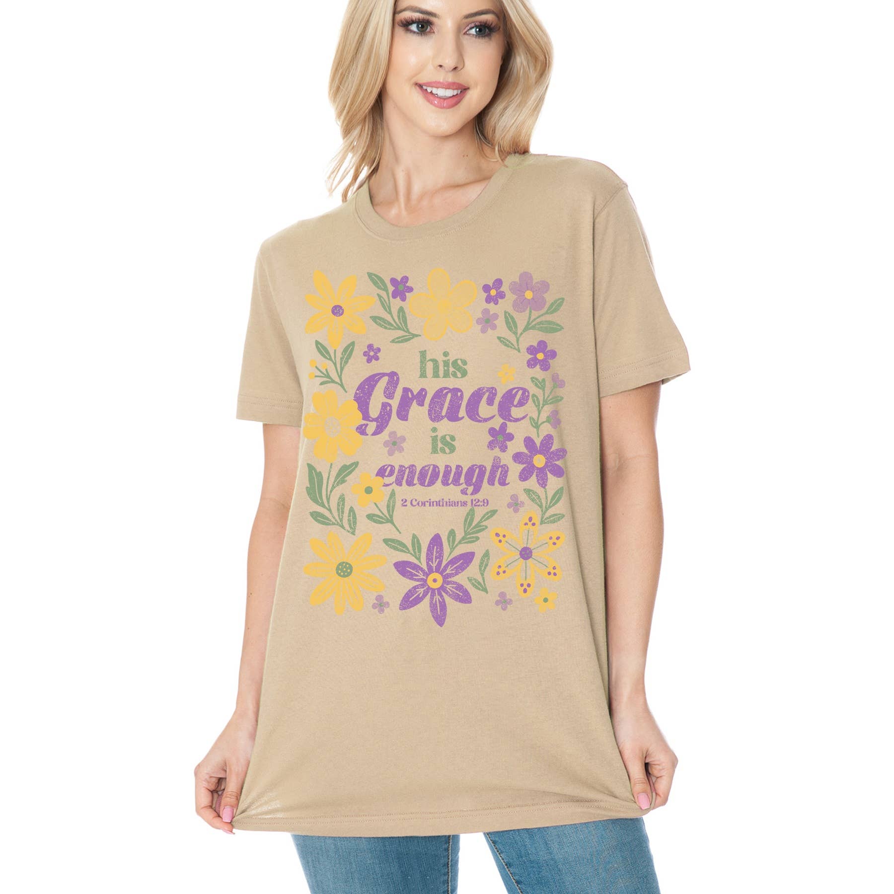 His Grace Is Enough Short Sleeve T Shirt Hoodie, Sweatshirt | PodTeesHub.com