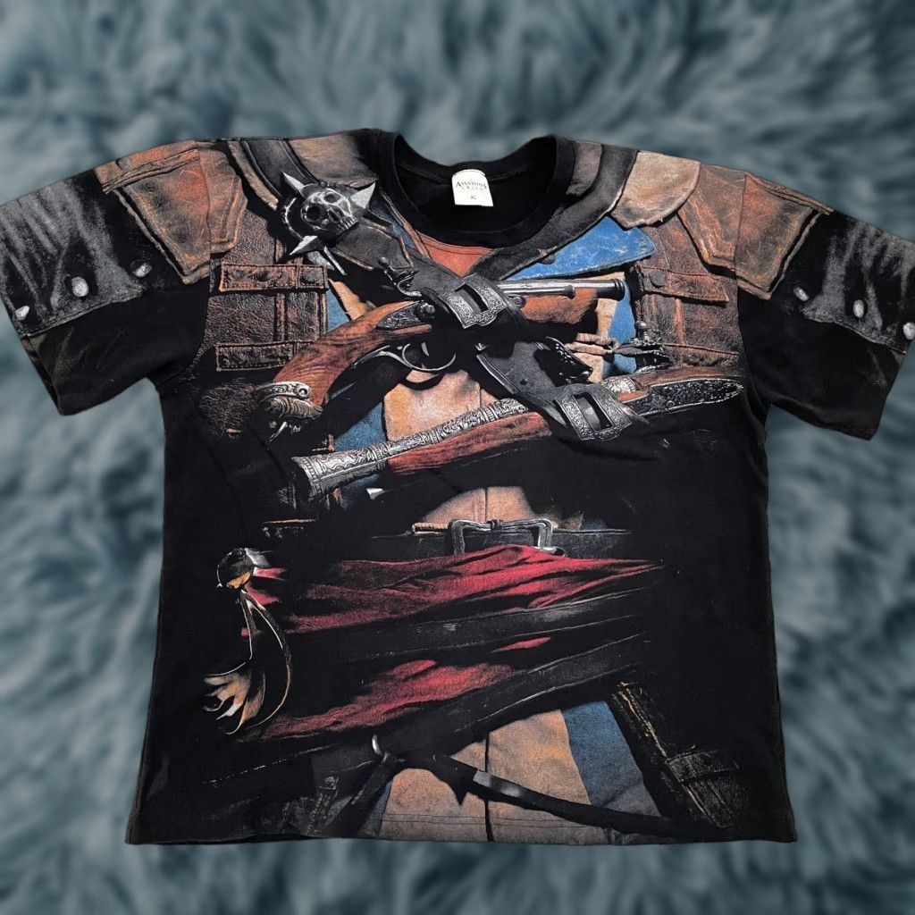 Vintage Assassin S Creed T Shirt Adult Xl Black Gaming Logo Graphic 2010s Mens Hoodie, Sweatshirt | PodTeesHub.com
