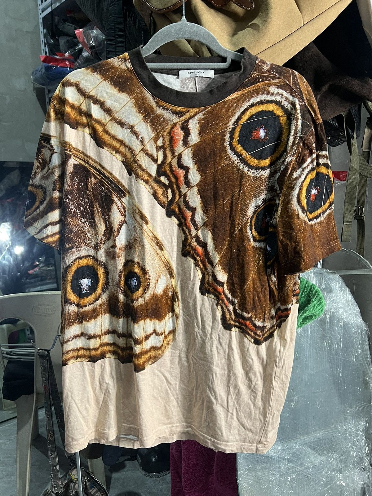 Givenchy S S 14 Ricardo Tisci Butterfly Print Tee Hoodie, Sweatshirt | PodTeesHub.com
