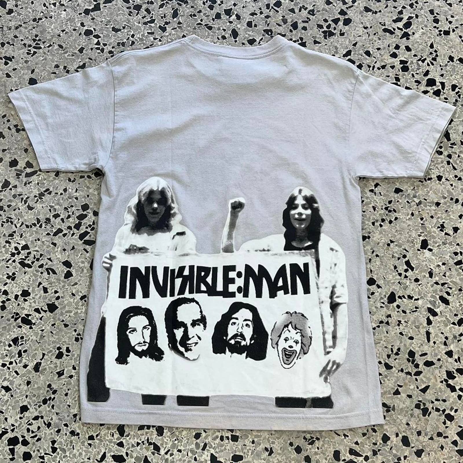 Vintage Y2k Invisible Man Death To False Metal T Shirt Hoodie, Sweatshirt | PodTeesHub.com