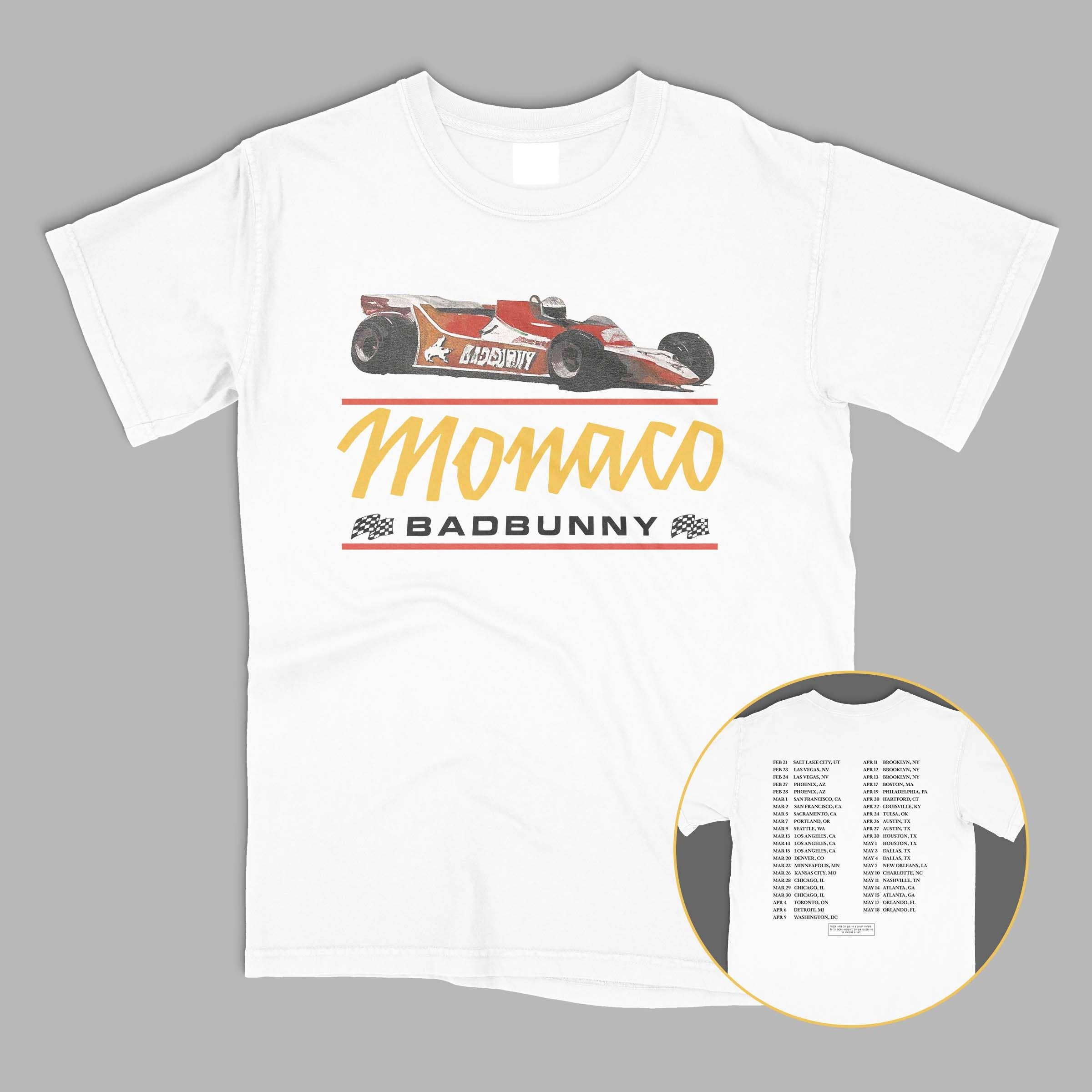 Monaco F1 2024 Most Wanted Tour Merch Double-Sided T-Shirt Hoodie, Sweatshirt | PodTeesHub.com