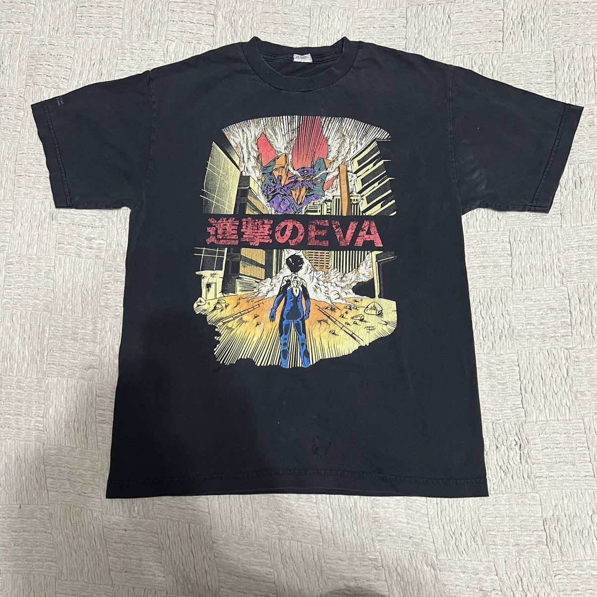 Alstyle Neon Genesis Evangelion Shinji Vintage T Shirt Medium 90 S Hoodie, Sweatshirt | PodTeesHub.com