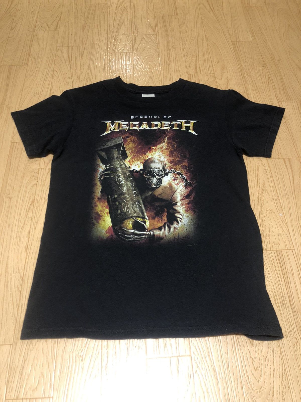 Vintage Authentic Arsenal Of Megadeth Tennessee River Print T Shirt Hoodie, Sweatshirt | PodTeesHub.com