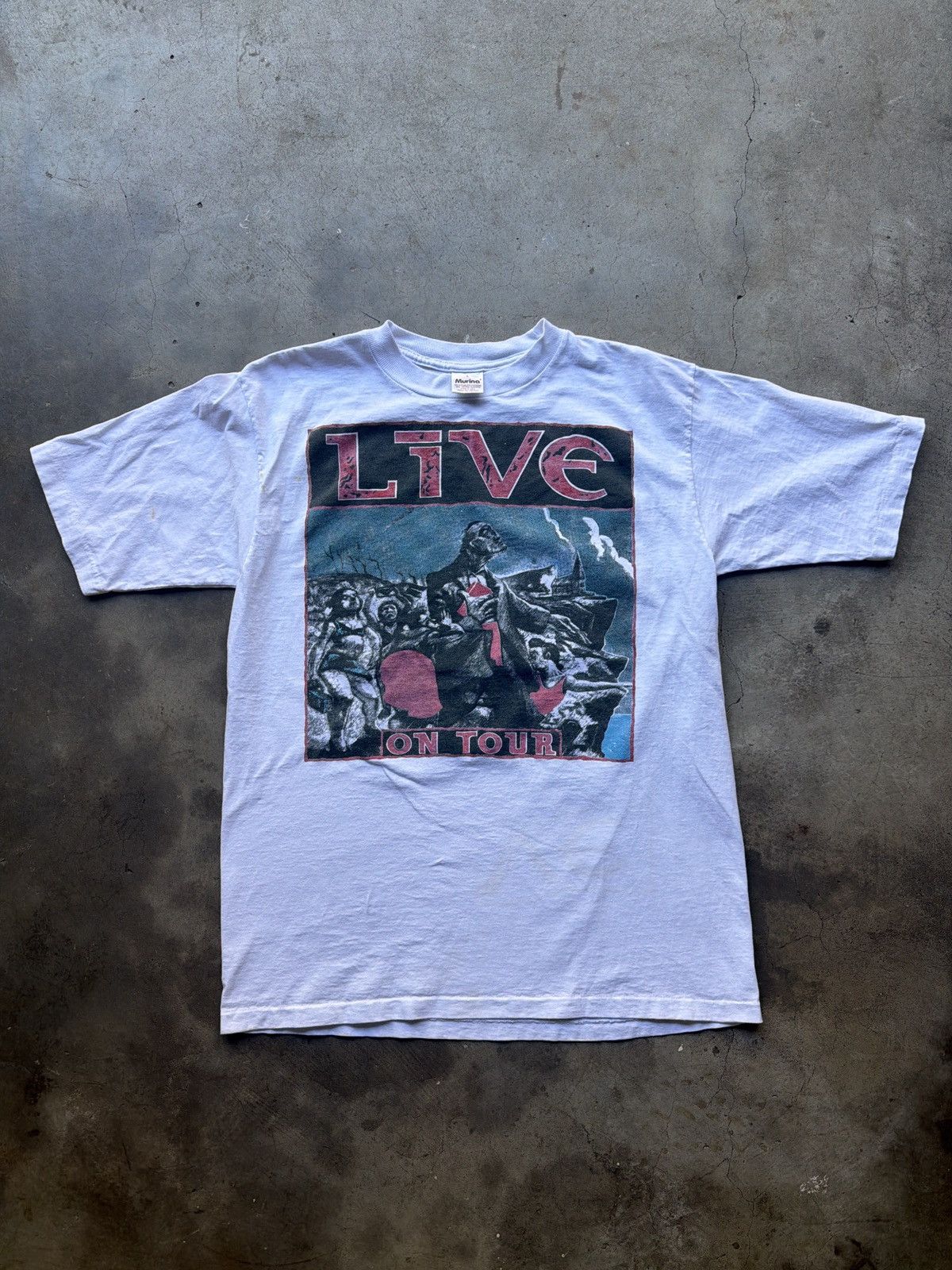 Vintage 90s Live Band Throwing Copper Band Tee Size Large Hoodie, Sweatshirt | PodTeesHub.com