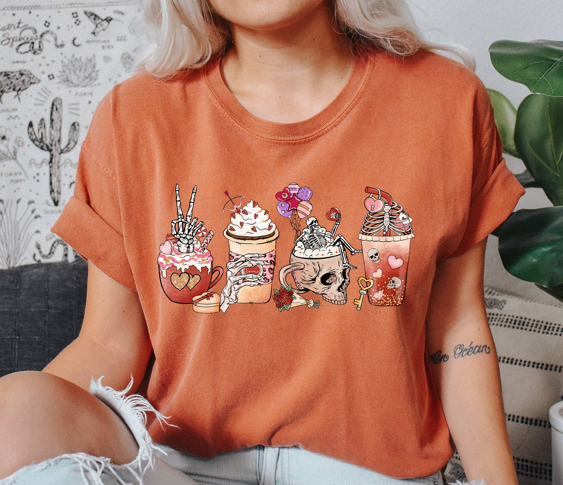 Coffee Lover Funny Skeleton T-Shirt Hoodie, Sweatshirt | PodTeesHub.com