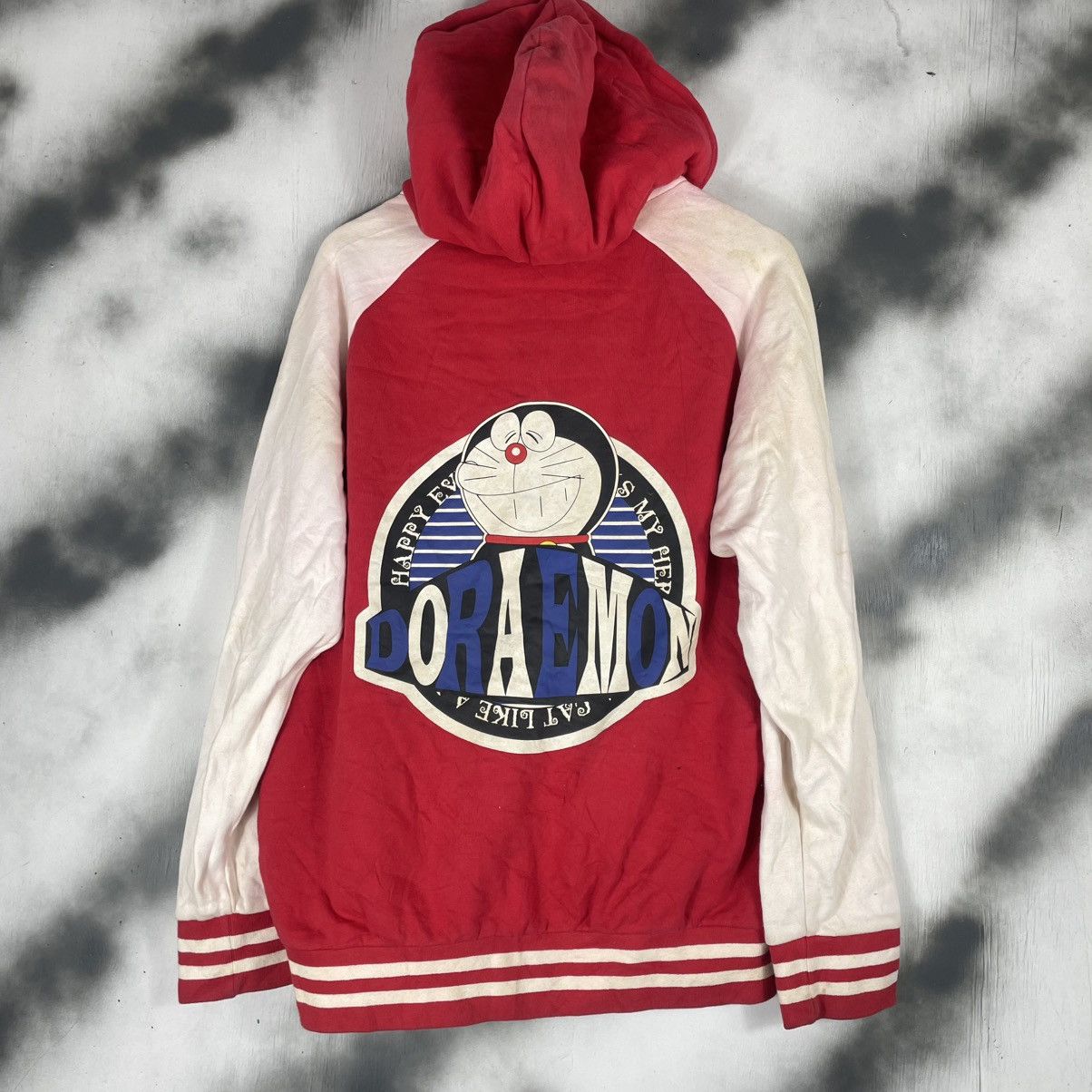 Anime Vintage Doraemon Zipper Hooded T-Shirts, Hoodie, Sweatshirt